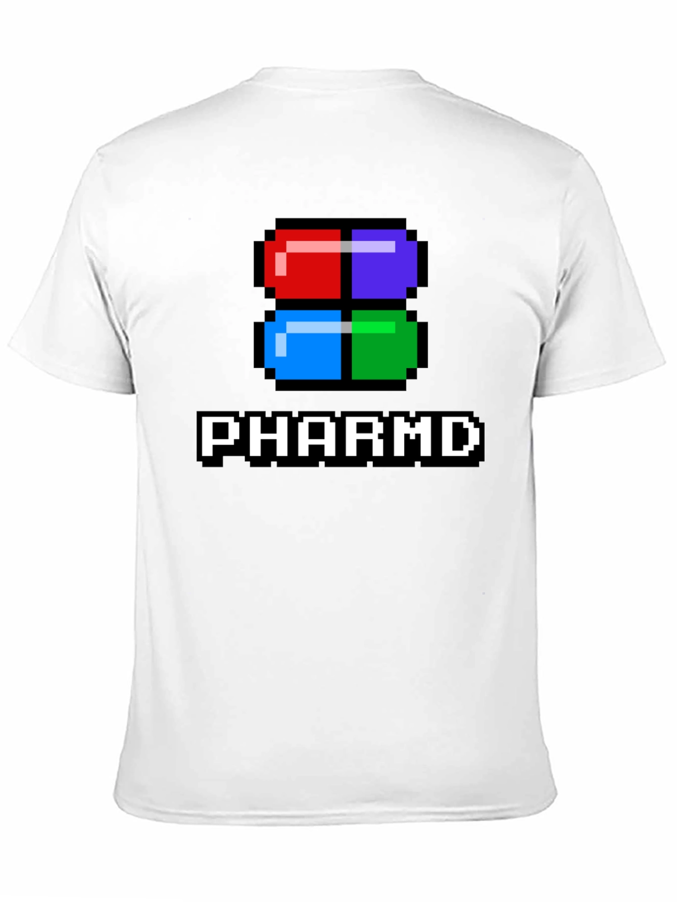 PharmD Pixel Pill Black T-Shirt