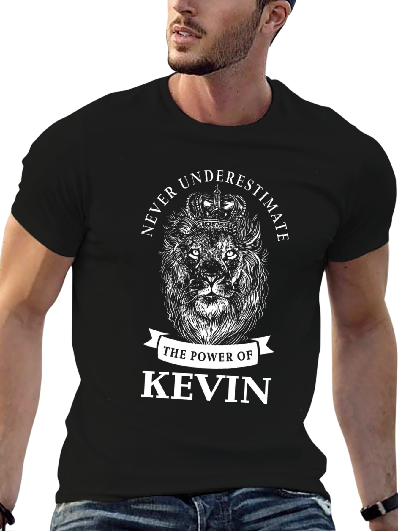 Never Underestimate Kevin Lion Crown T-Shirt