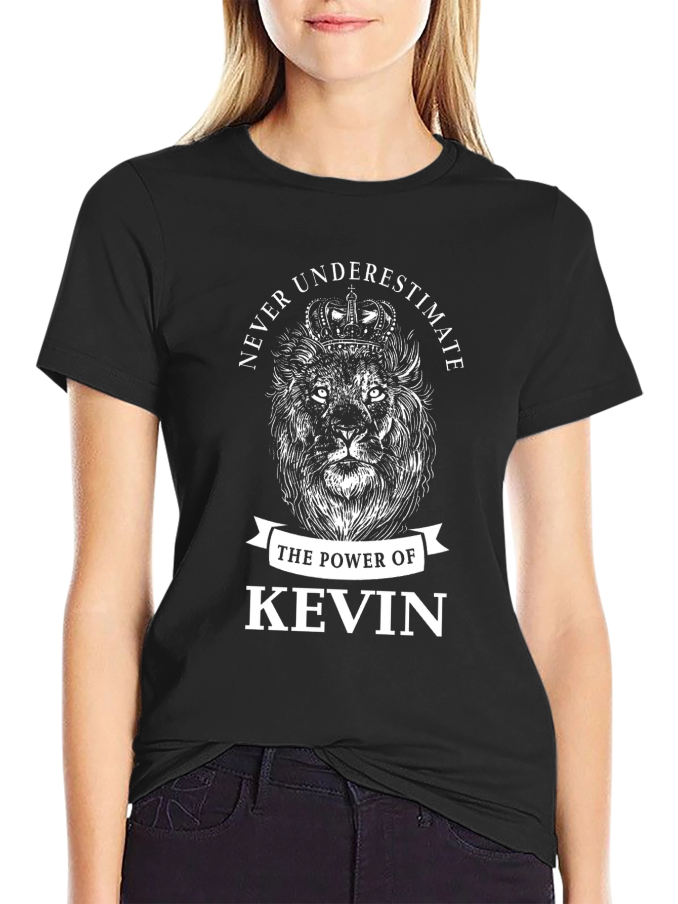 Never Underestimate Kevin Lion Crown T-Shirt