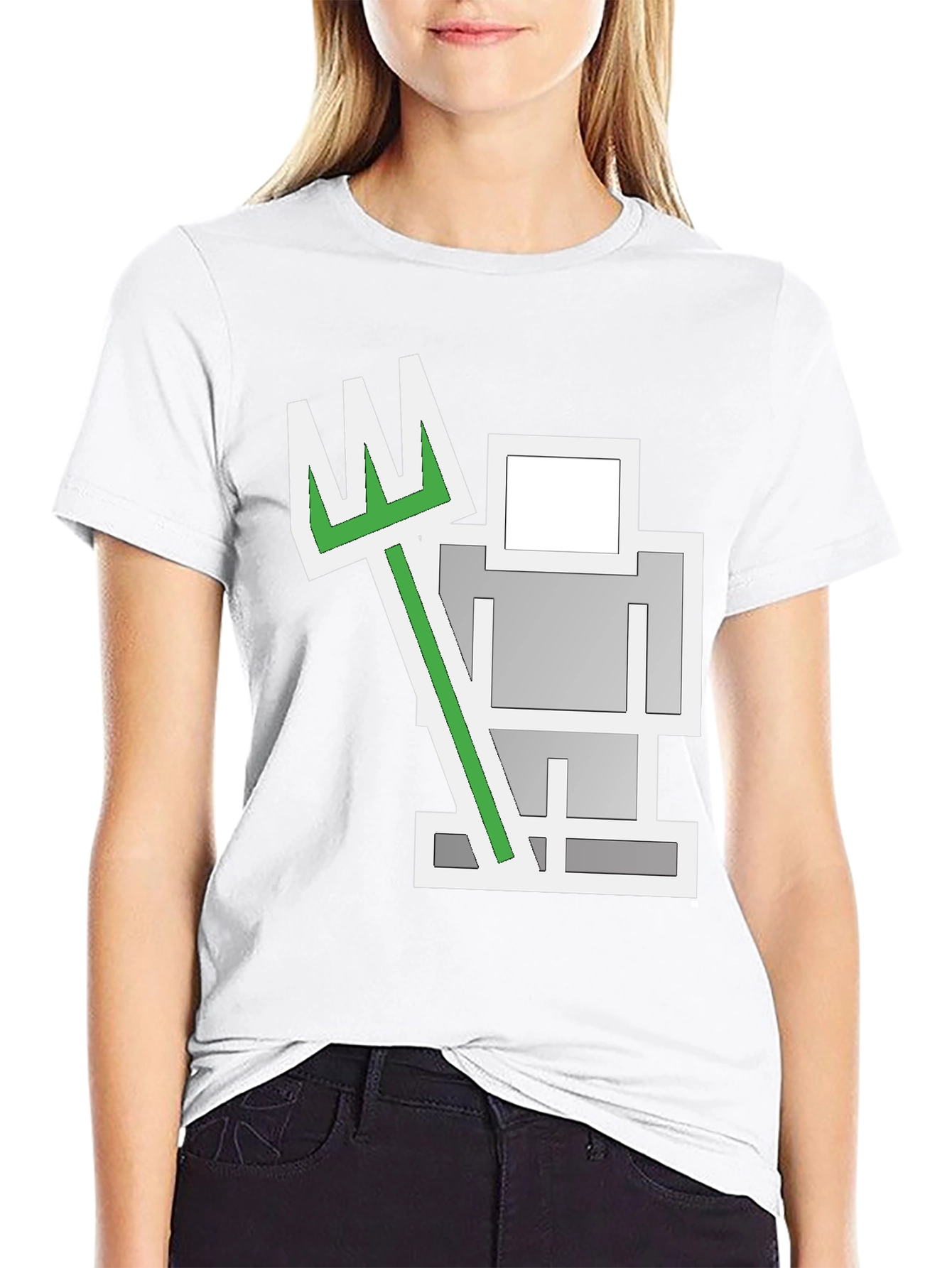 Abstract Geometric Farmer Graphic Tee