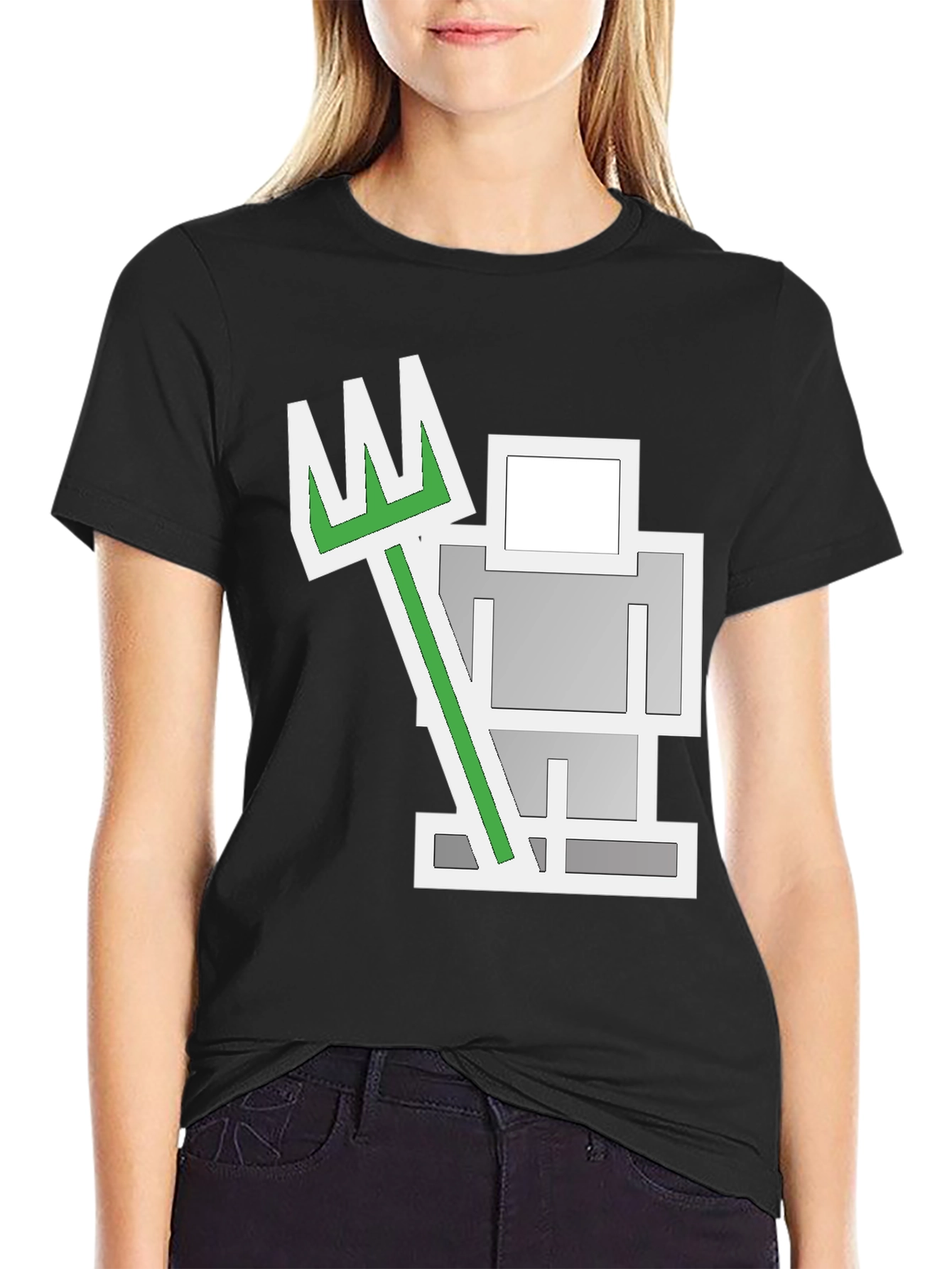 Abstract Geometric Farmer Graphic Tee