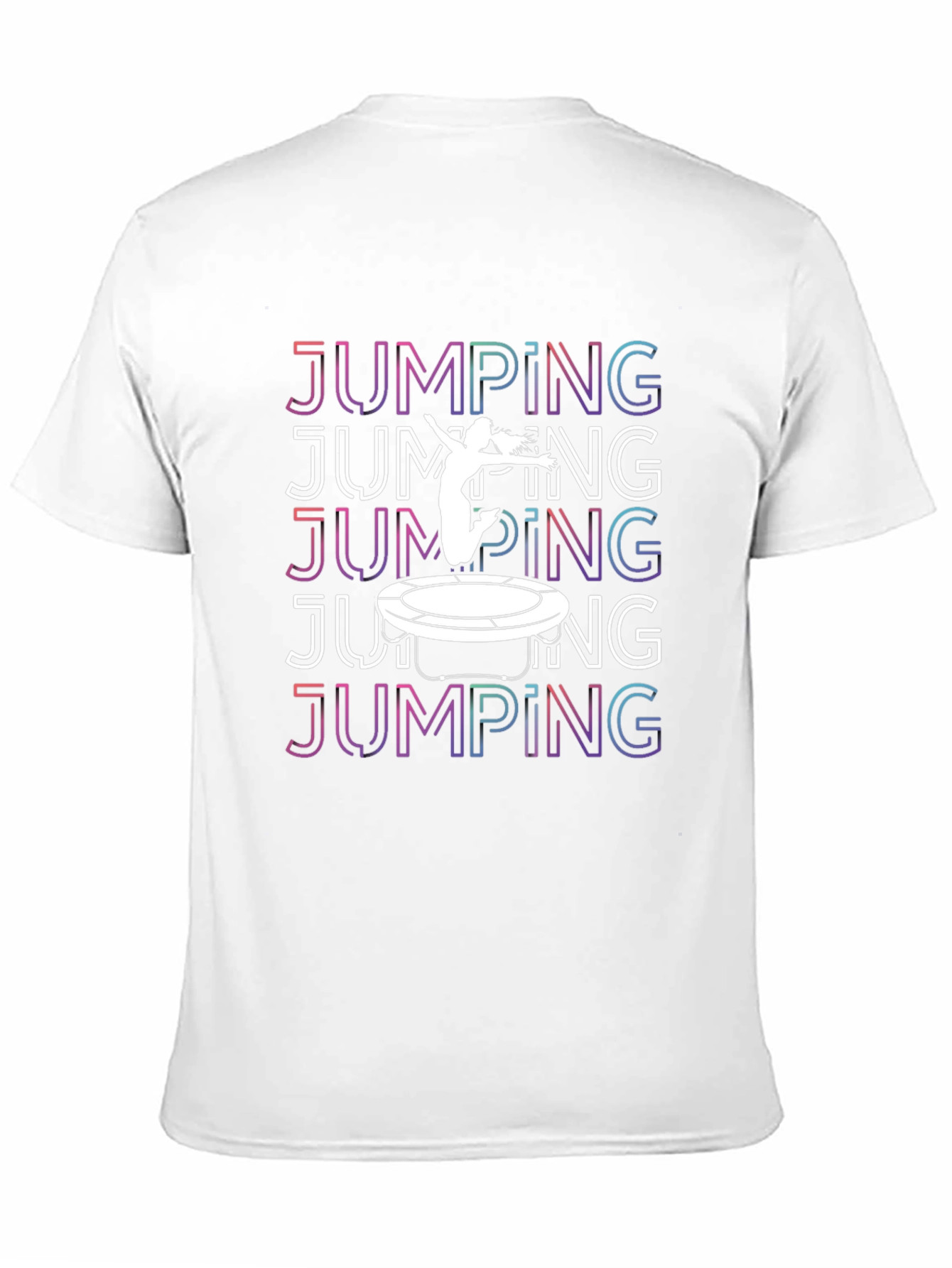 Jumping Trampoline Graphic Tee - Black T-Shirt
