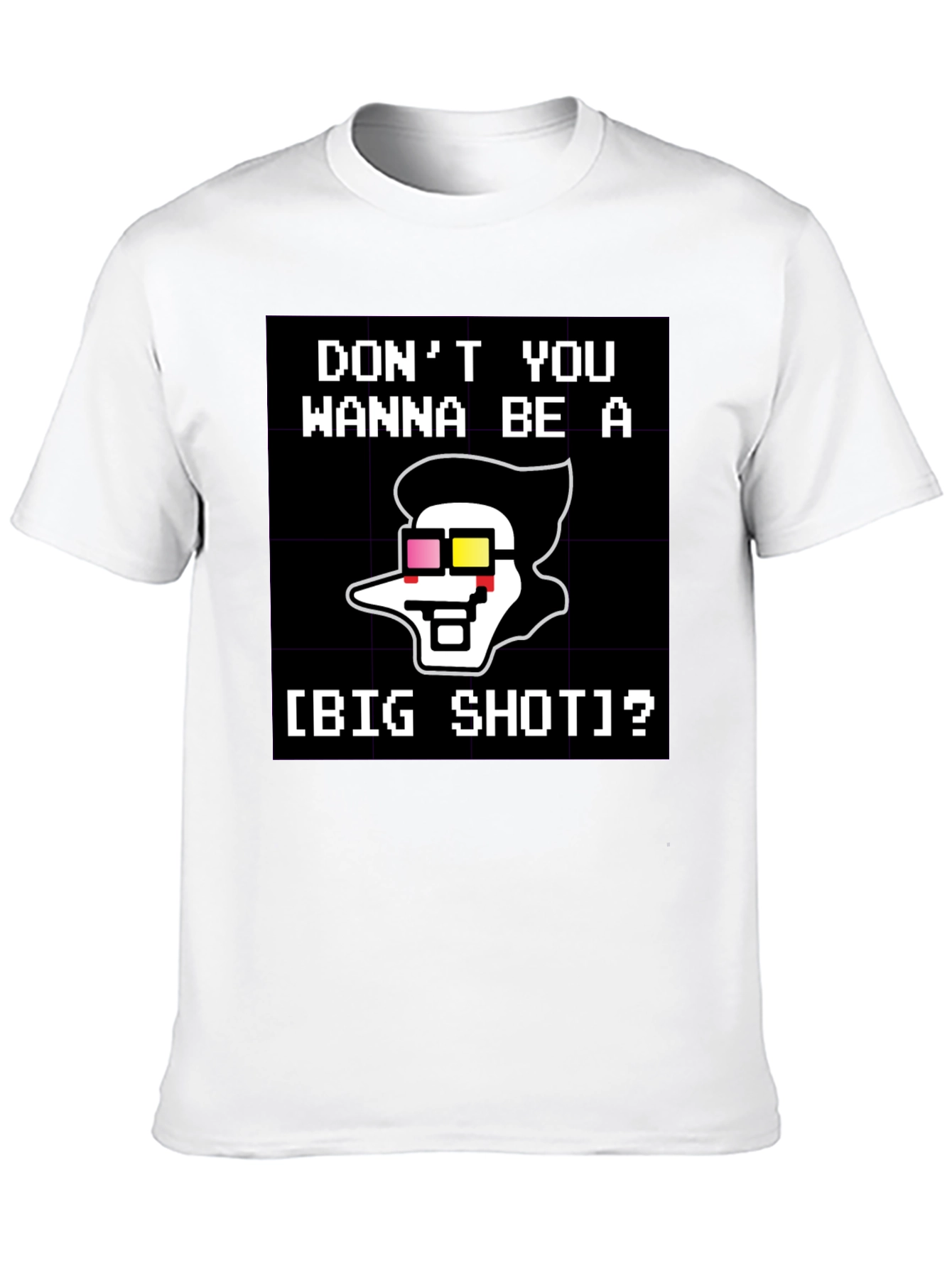 Big Shot T-Shirt - Pixel Art Style