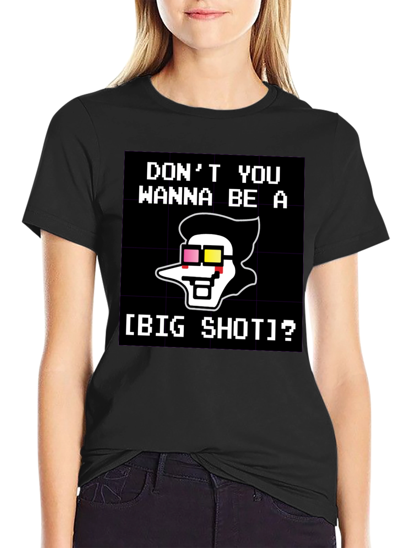 Big Shot T-Shirt - Pixel Art Style