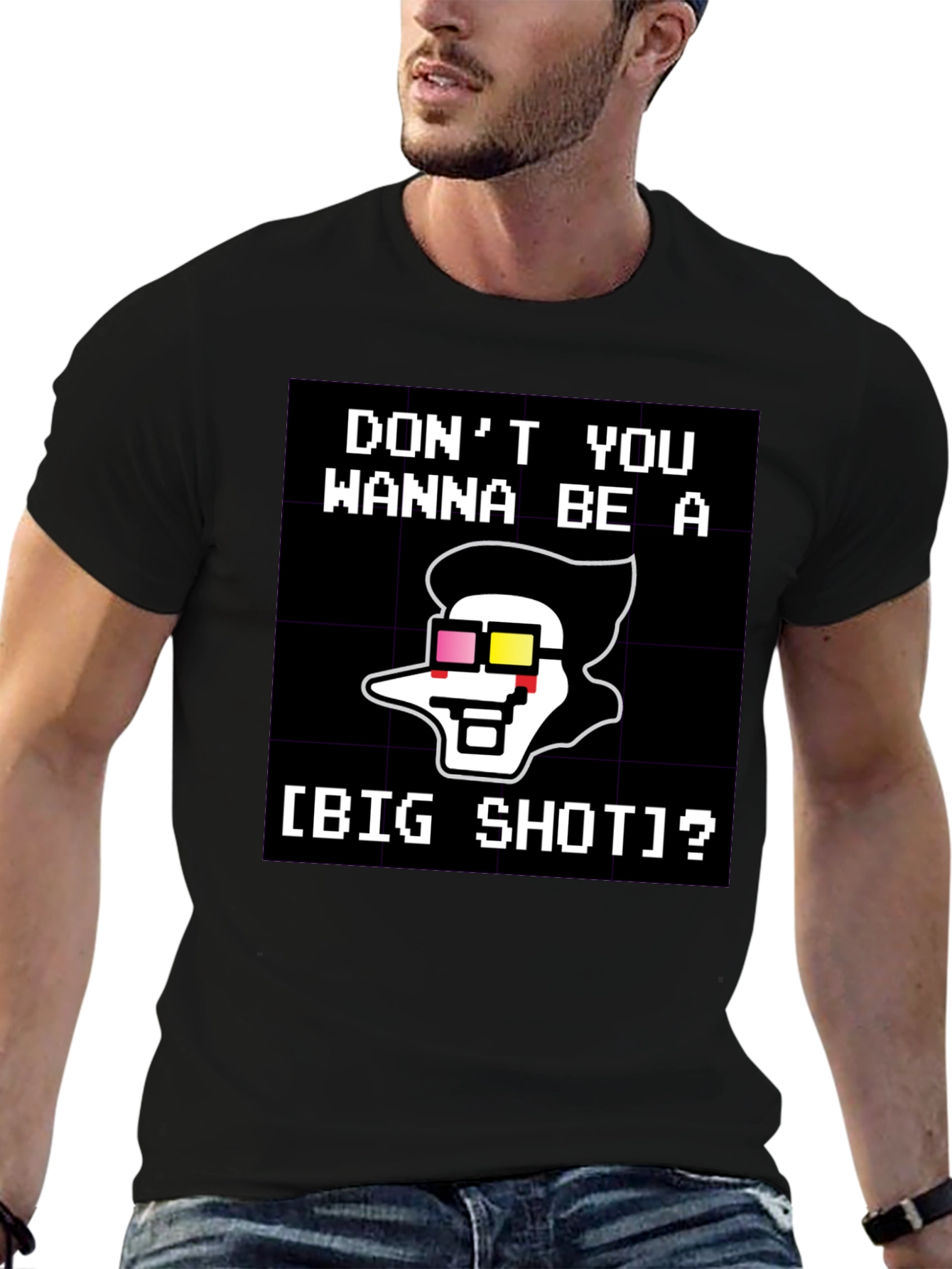 Big Shot T-Shirt - Pixel Art Style