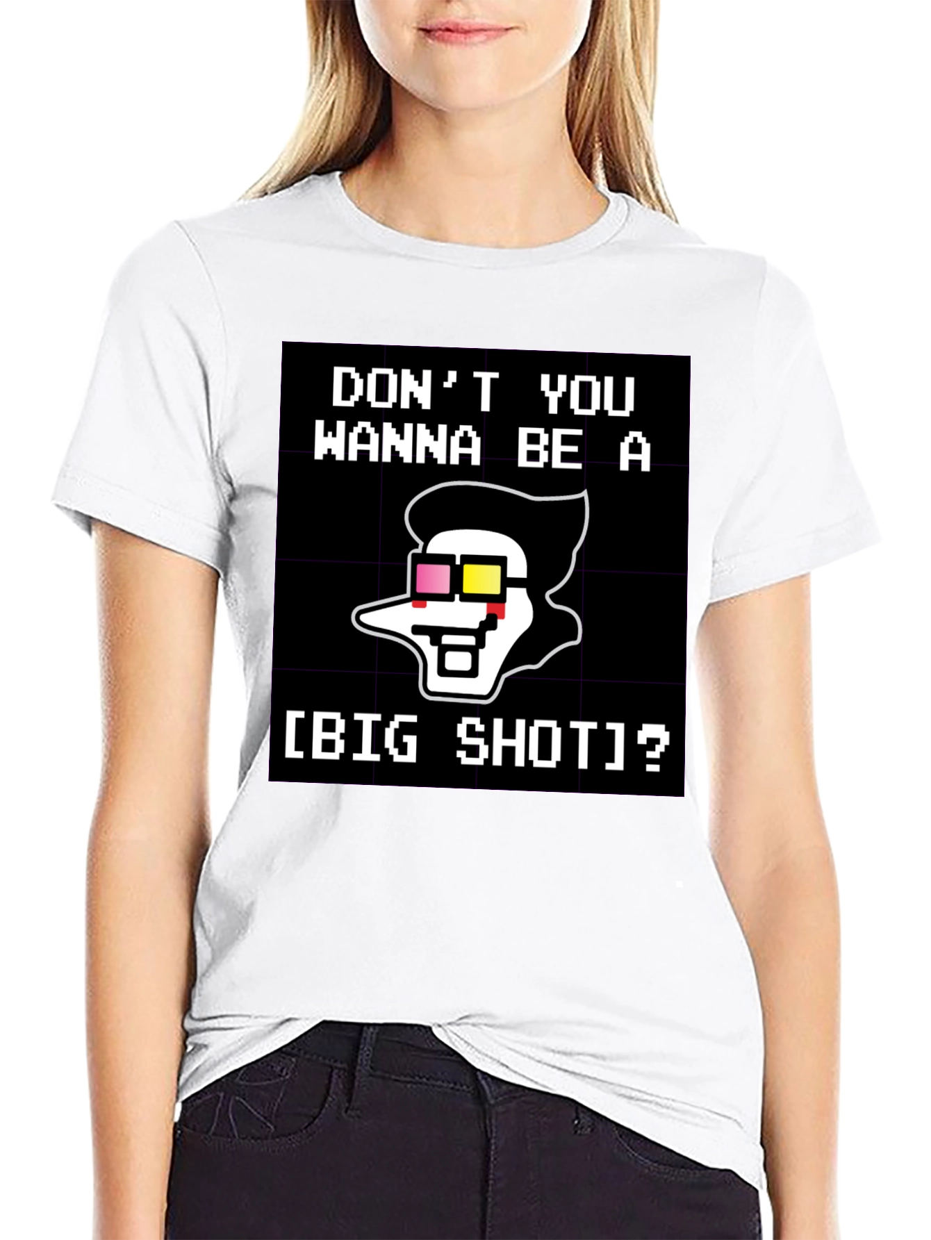 Big Shot T-Shirt - Pixel Art Style