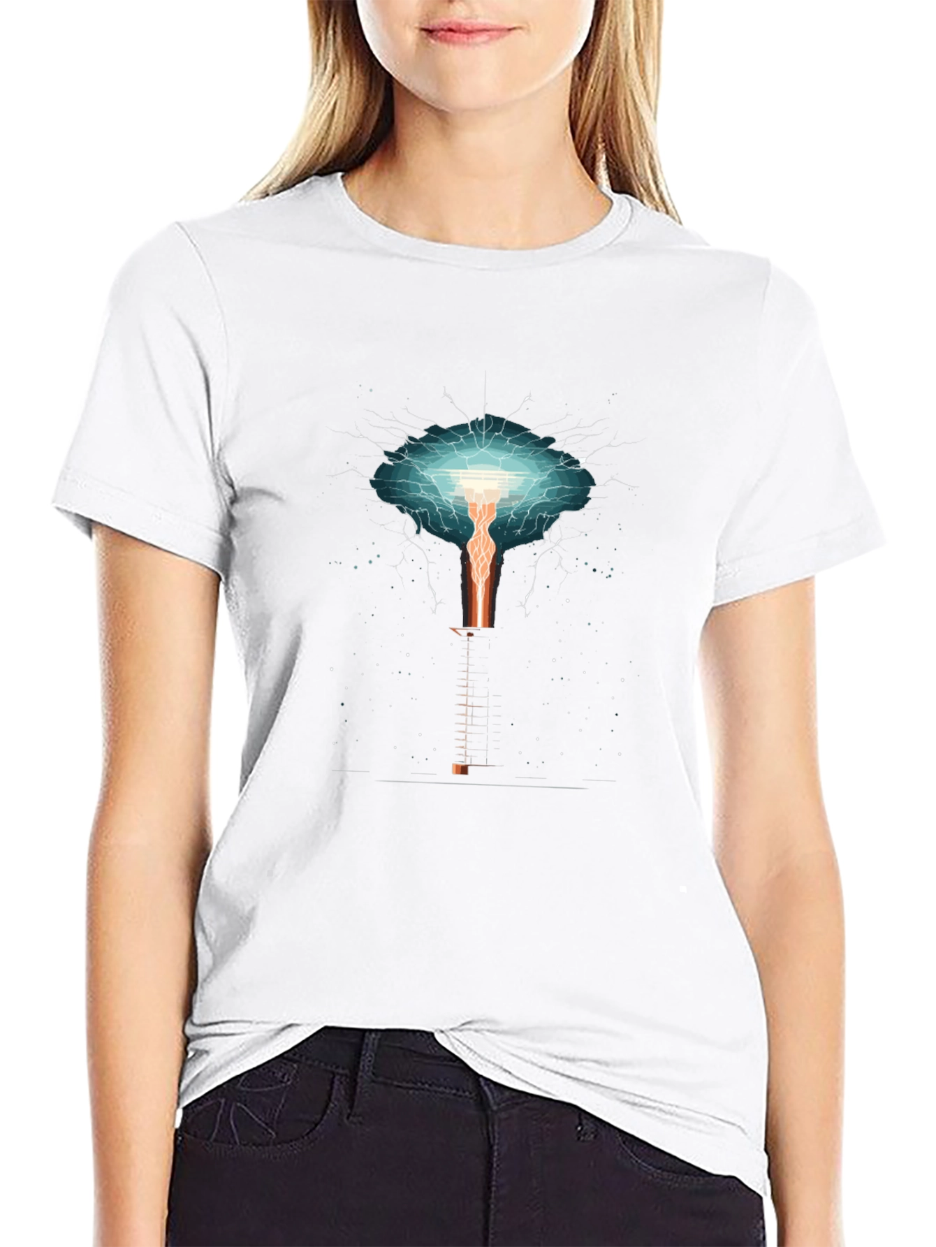 Electric Tower Graphic T-Shirt