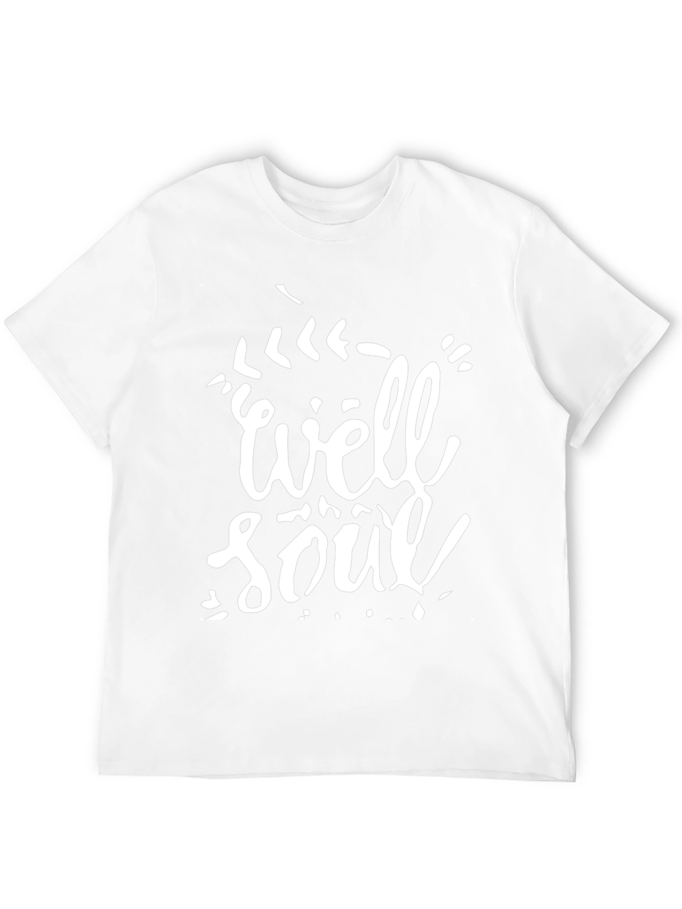 Well Soul Graphic Tee - Black Cotton Casual Shirt