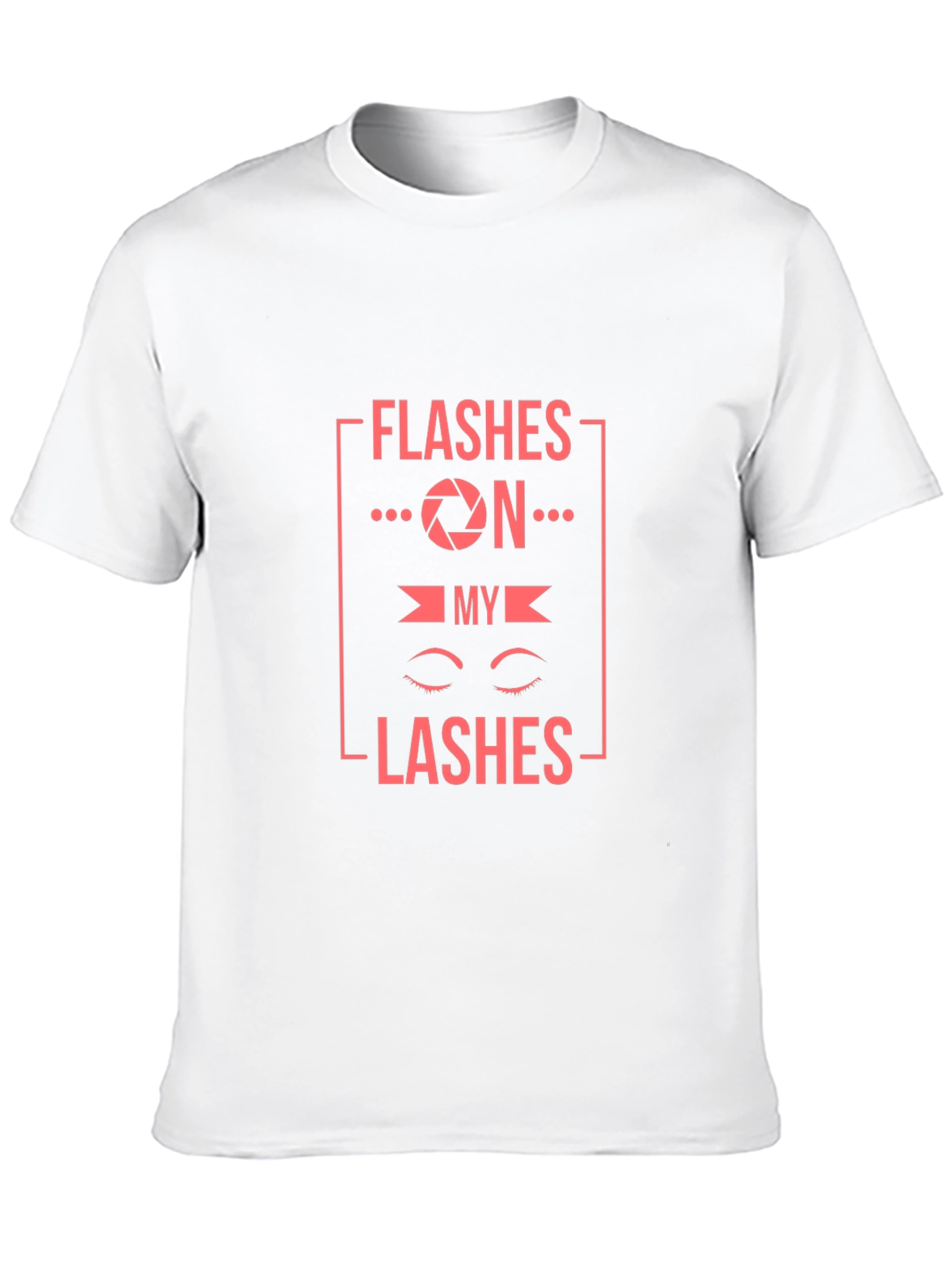 Flashes On My Lashes Graphic Tee - Black