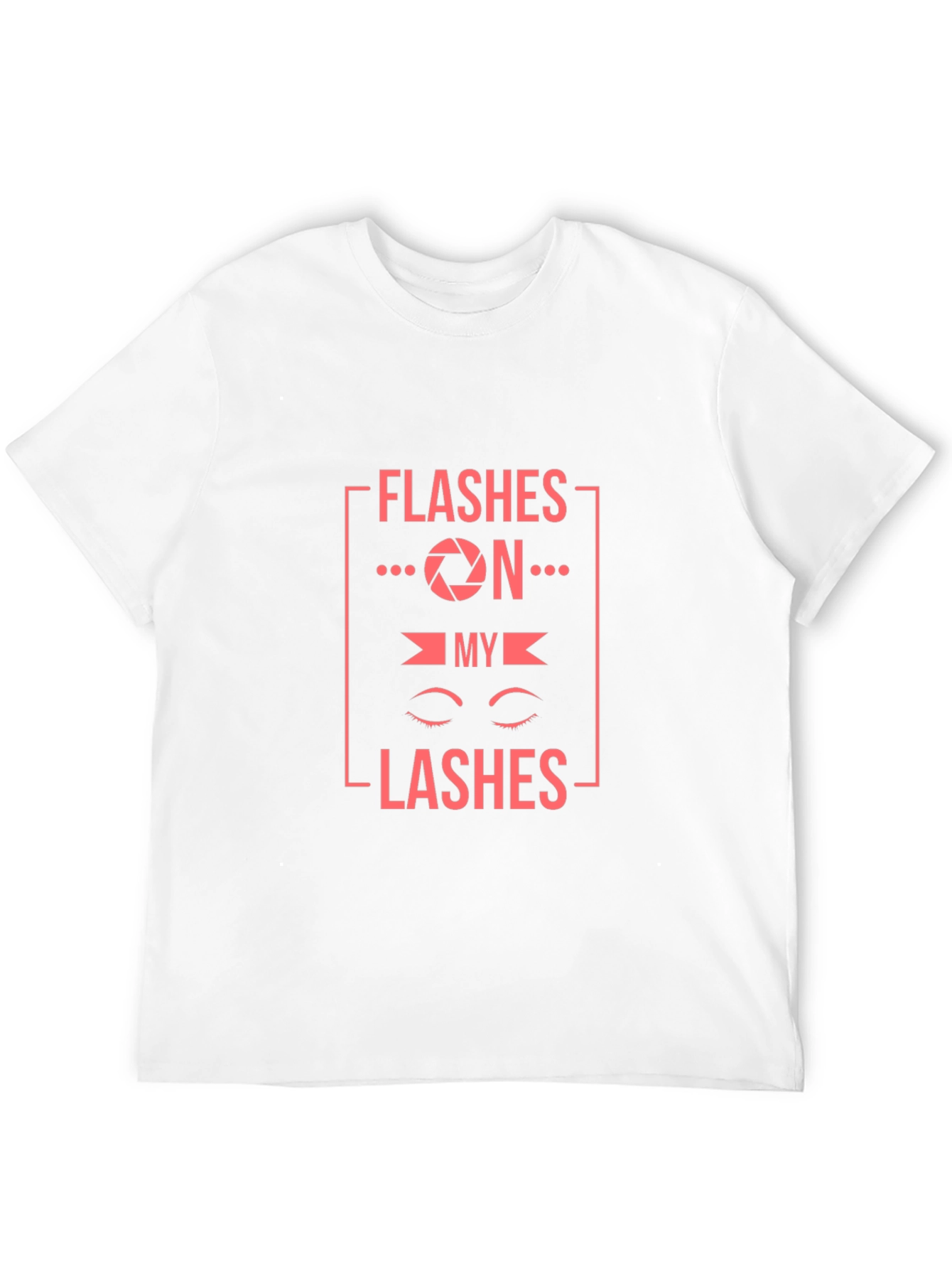 Flashes On My Lashes Graphic Tee - Black