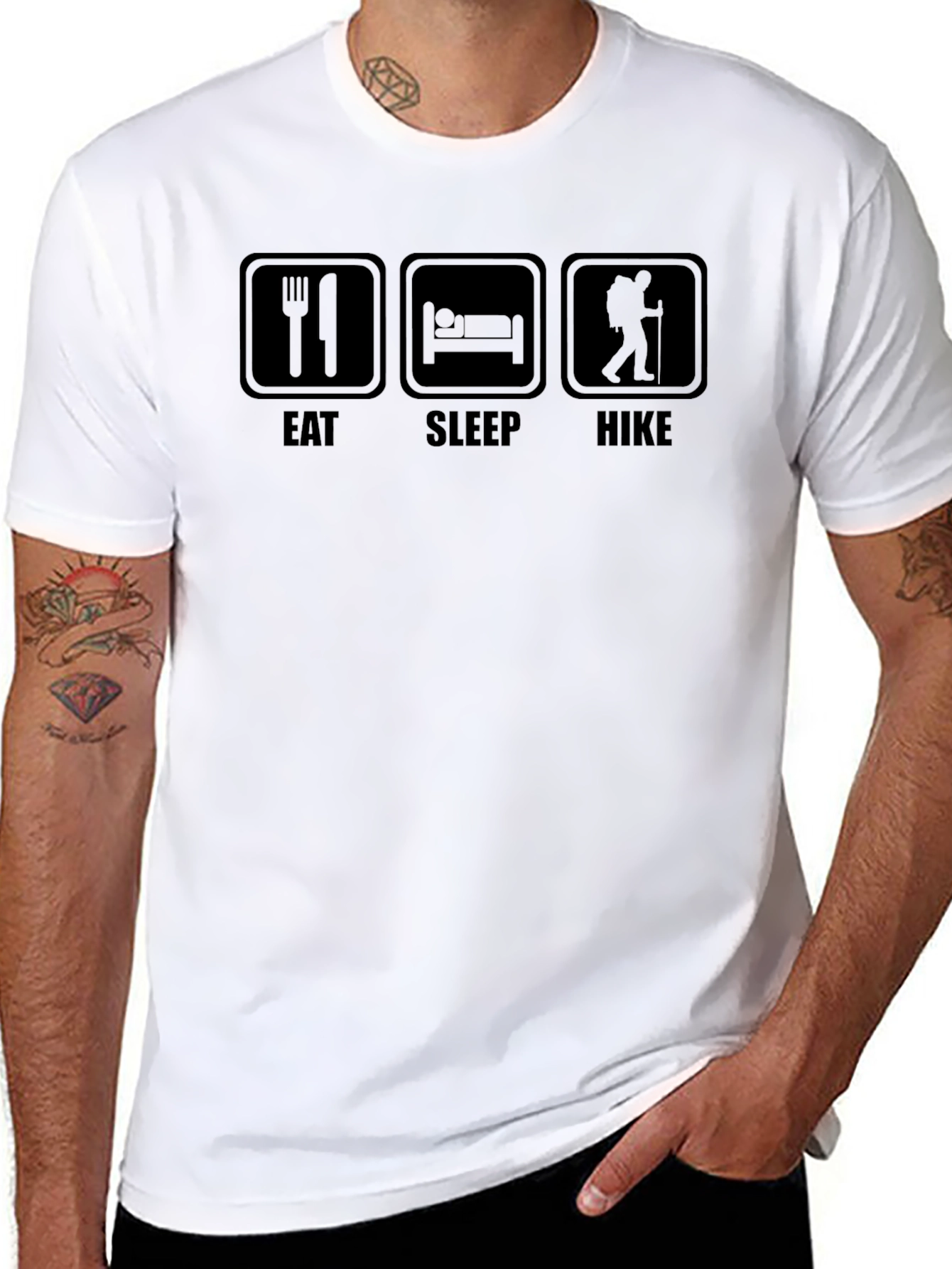 Eat Sleep Hike Graphic T-Shirt