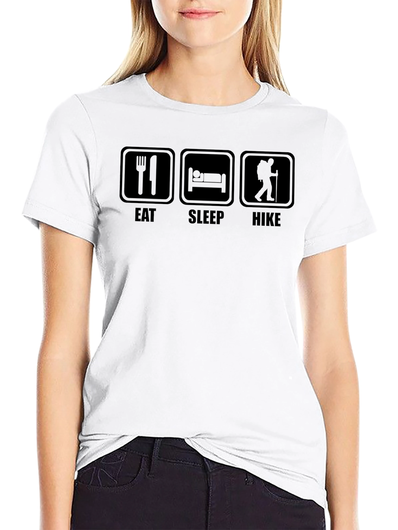 Eat Sleep Hike Graphic T-Shirt