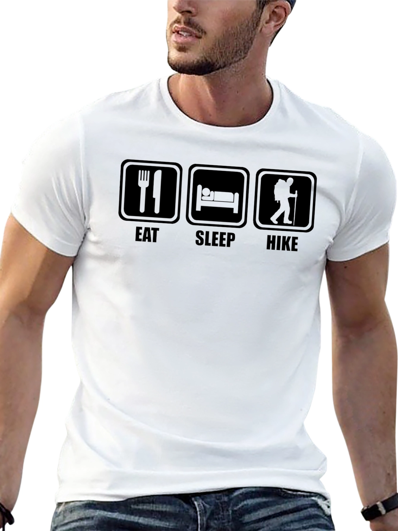 Eat Sleep Hike Graphic T-Shirt