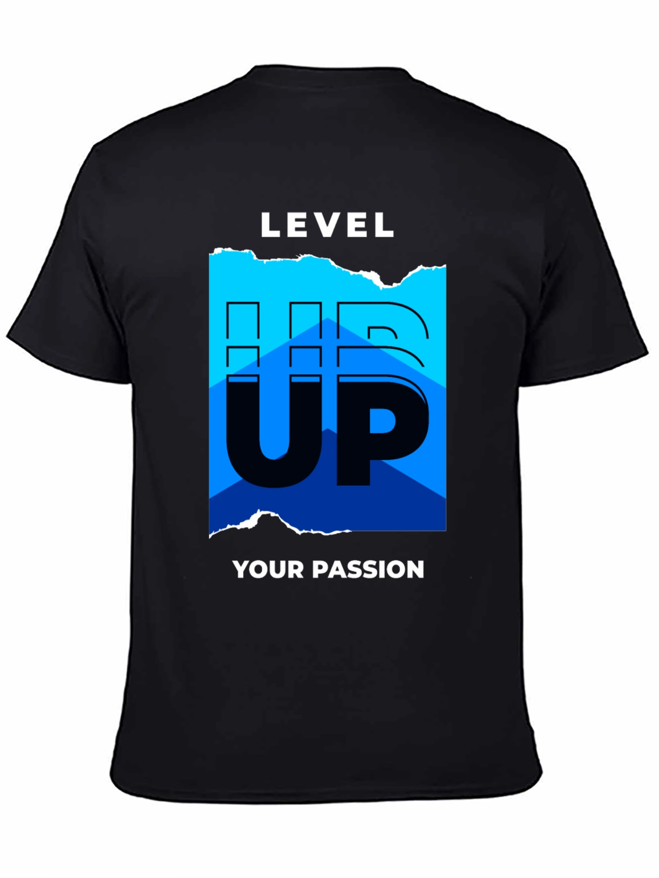 Level Up Your Passion Graphic Tee - Black