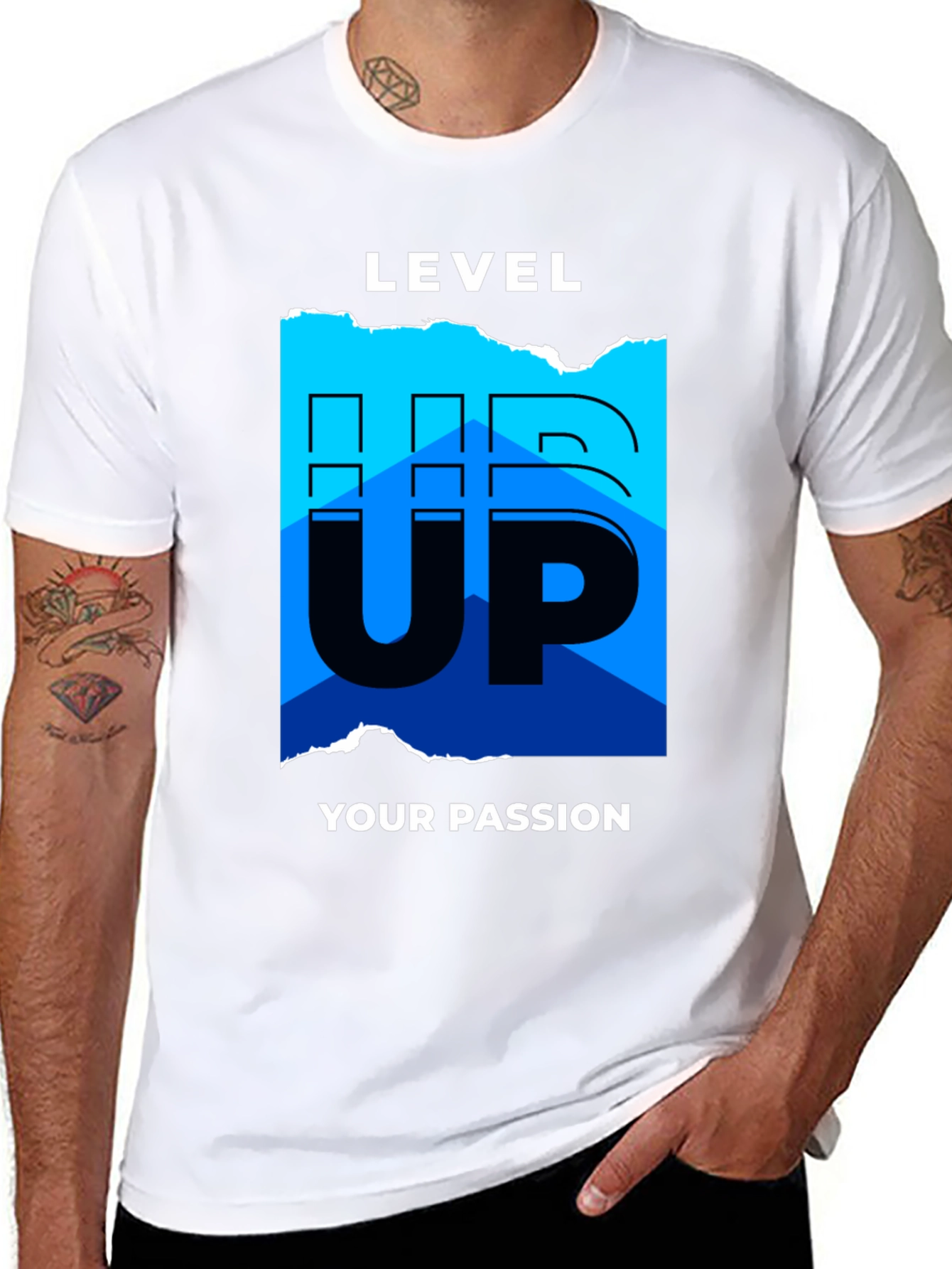 Level Up Your Passion Graphic Tee - Black