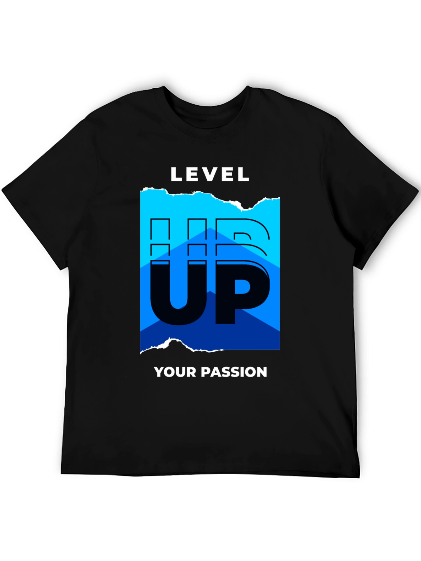 Level Up Your Passion Graphic Tee - Black