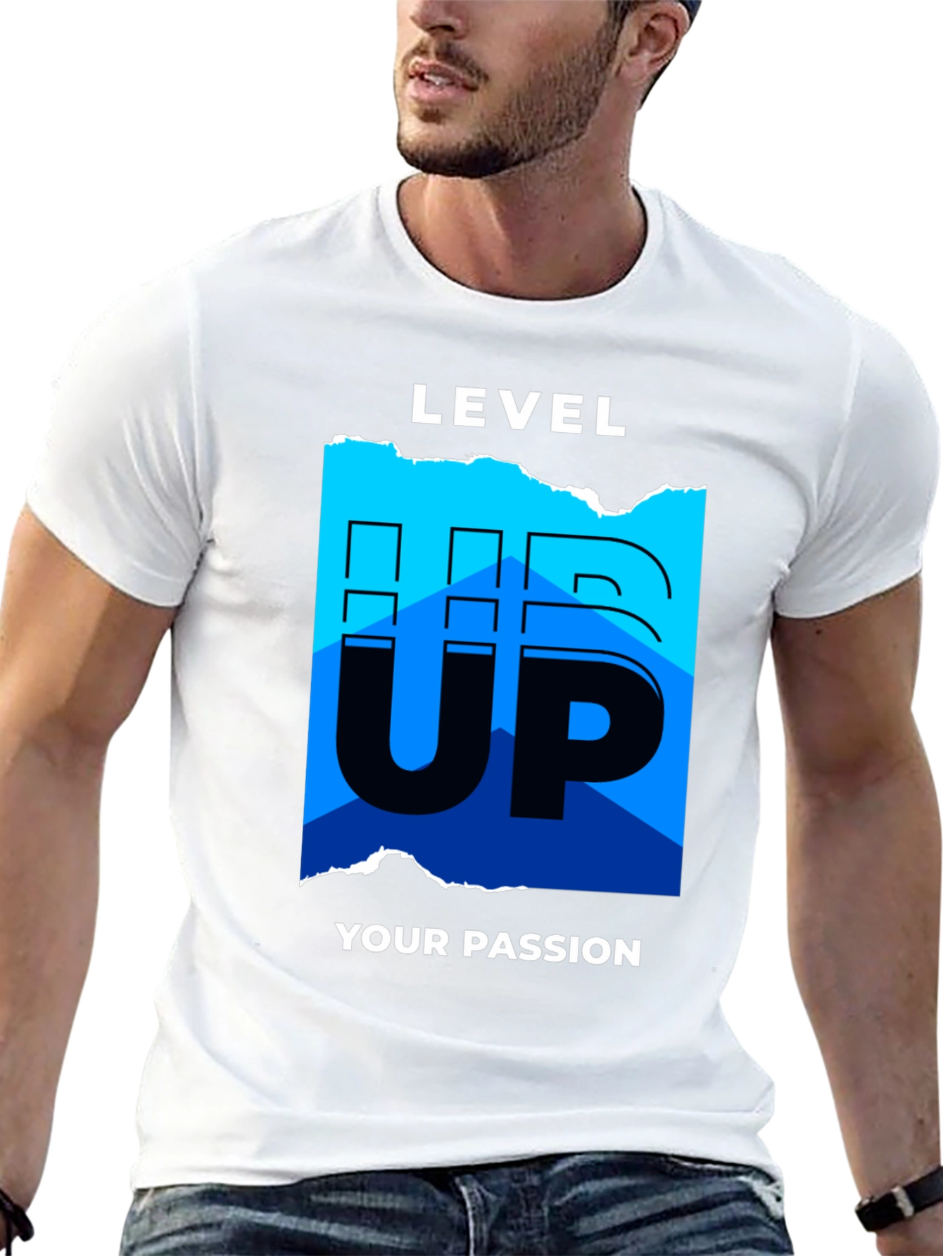Level Up Your Passion Graphic Tee - Black