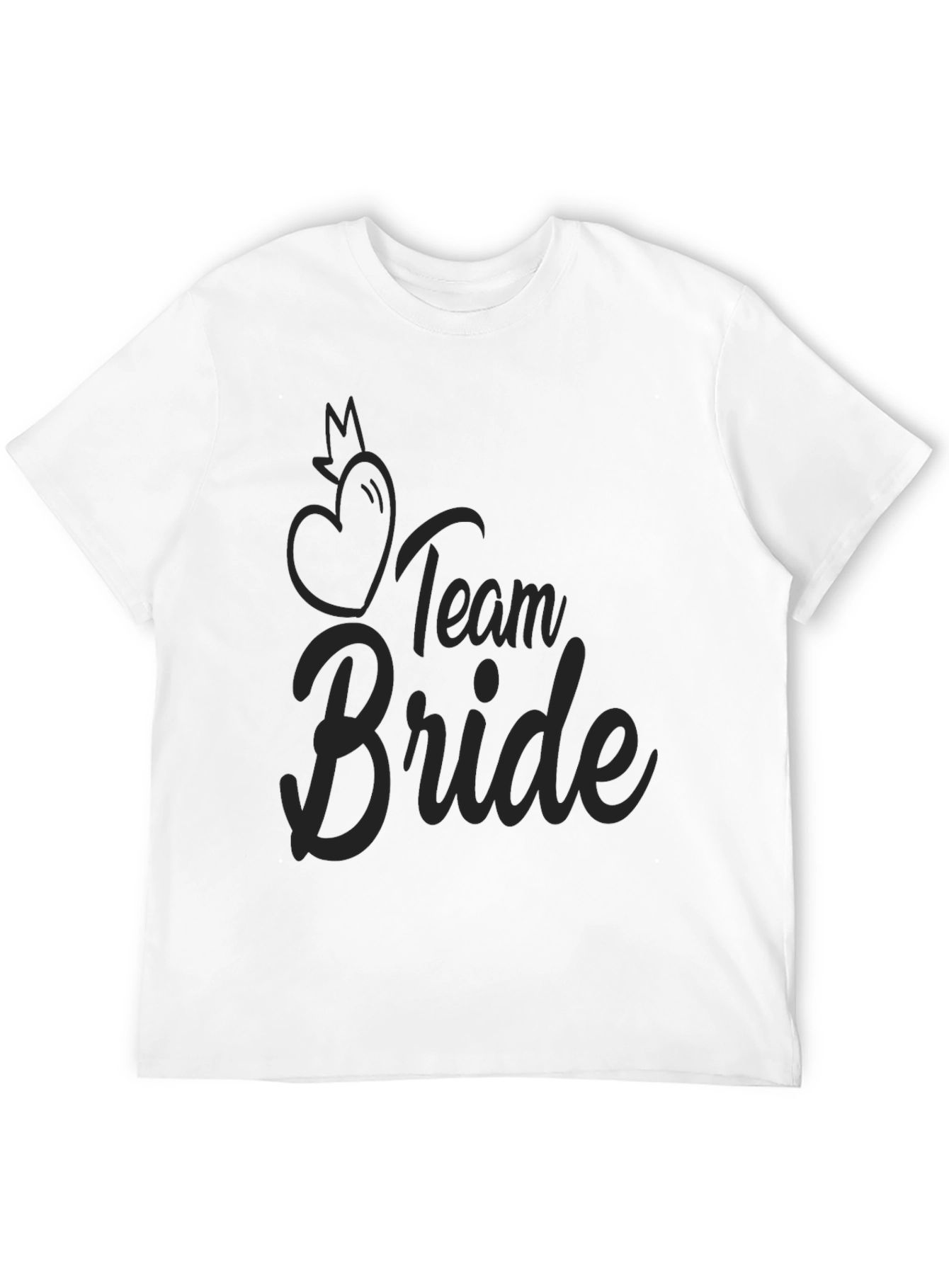 Team Bride Black T-Shirt - Bridal Party Apparel