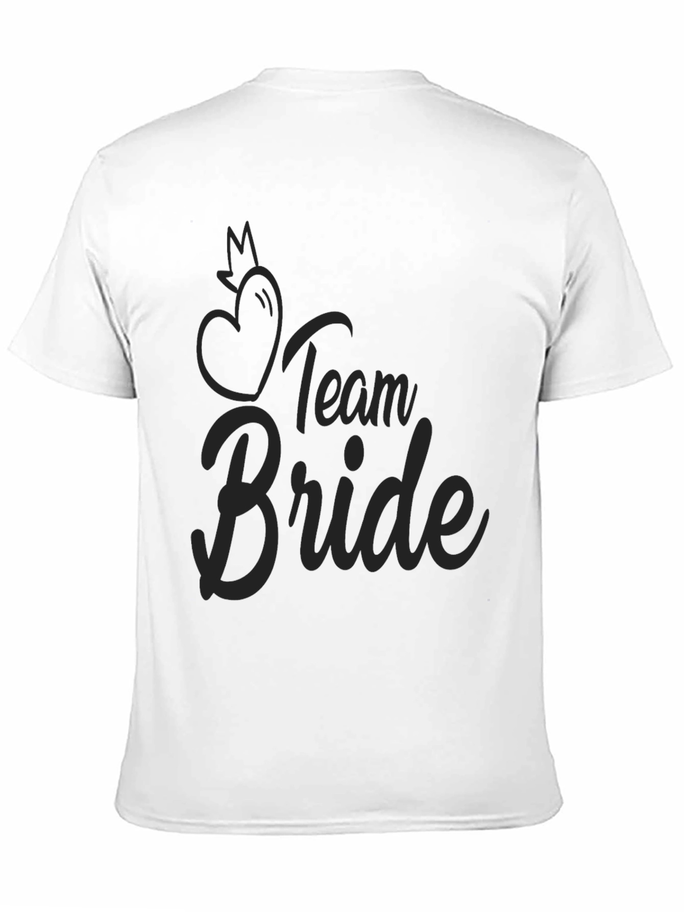 Team Bride Black T-Shirt - Bridal Party Apparel