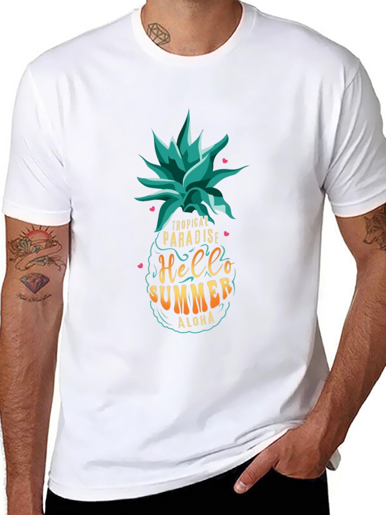 Tropical Paradise Summer T-Shirt - Aloha Vibes