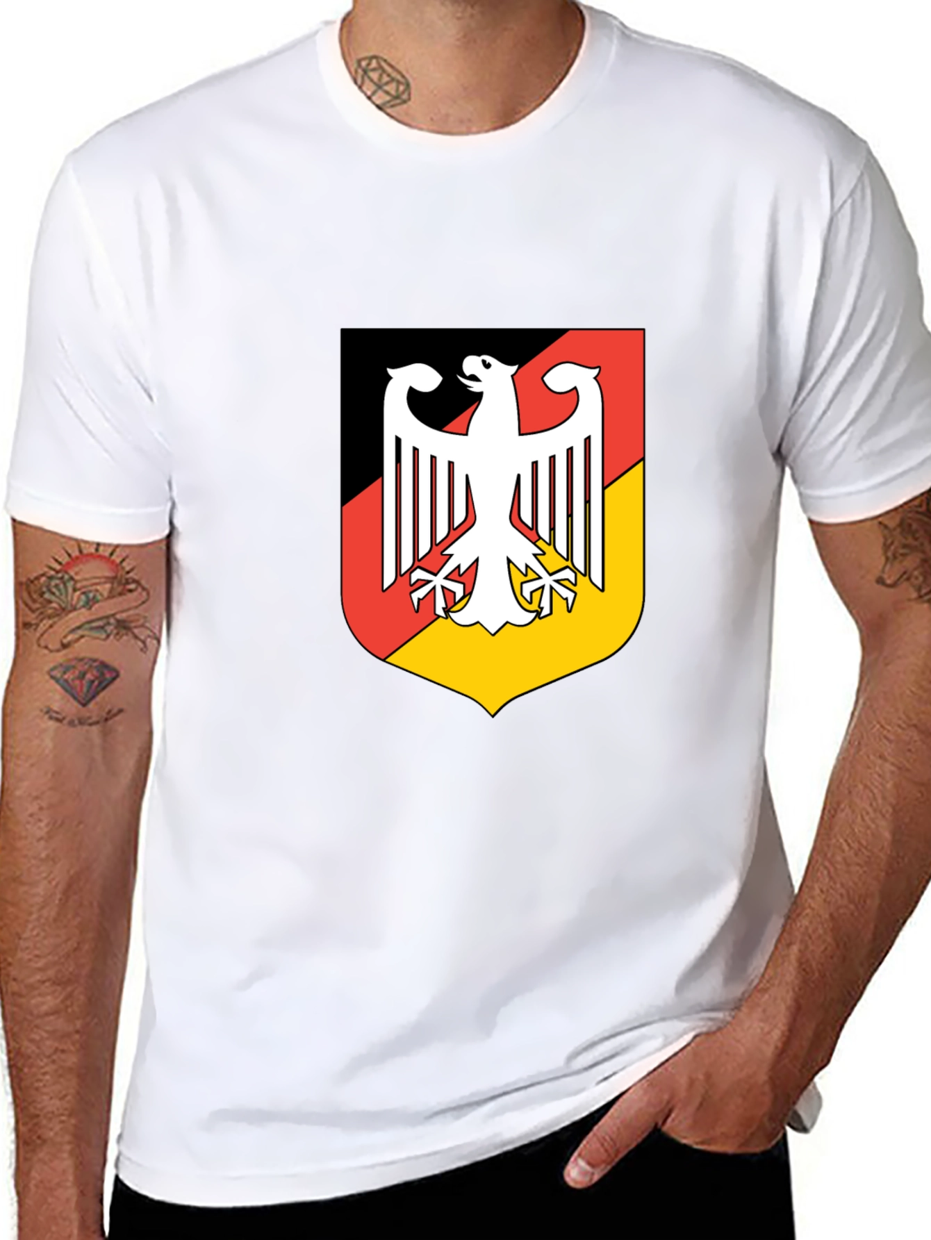 German Coat of Arms Graphic Black T-Shirt