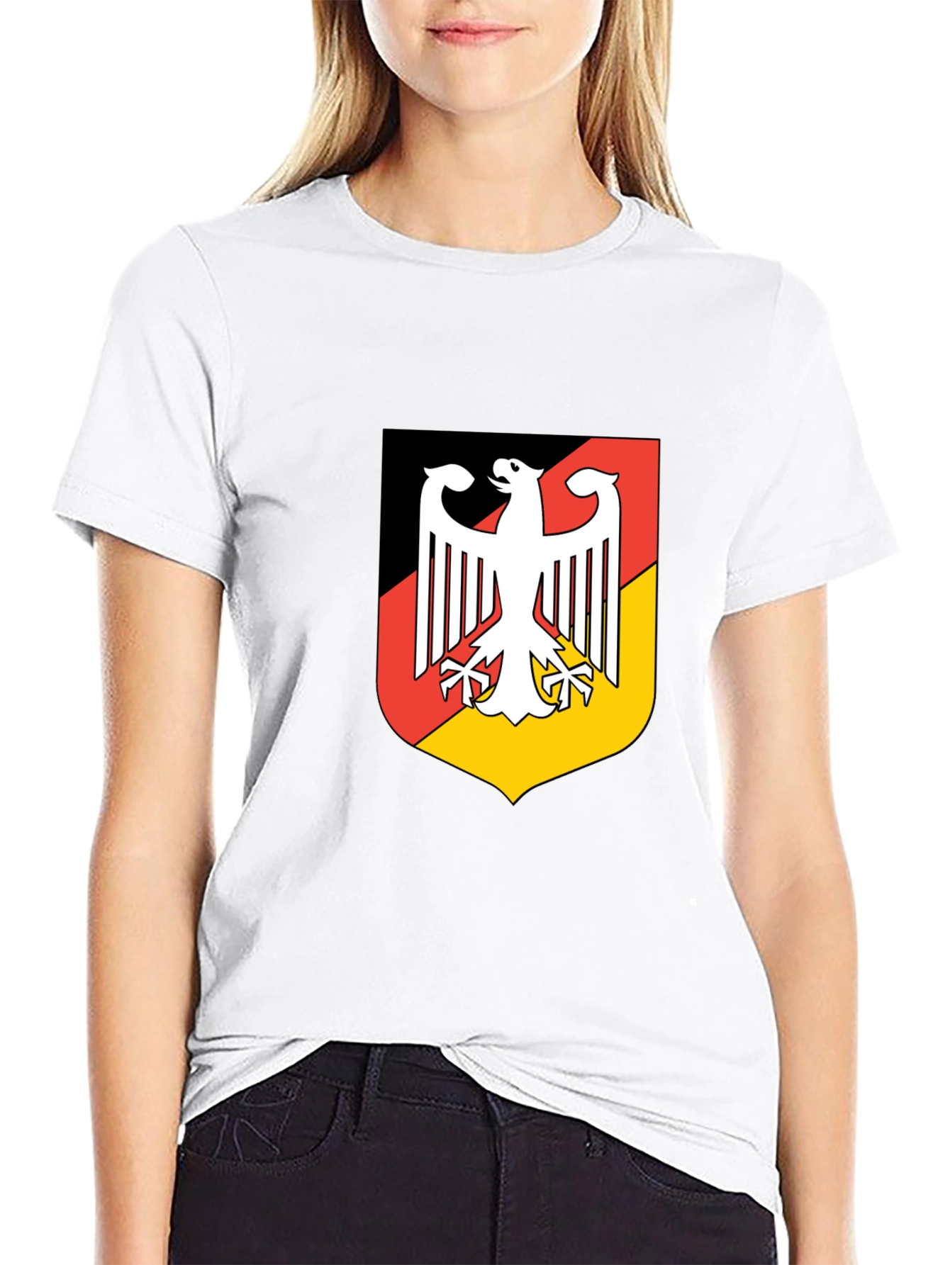 German Coat of Arms Graphic Black T-Shirt