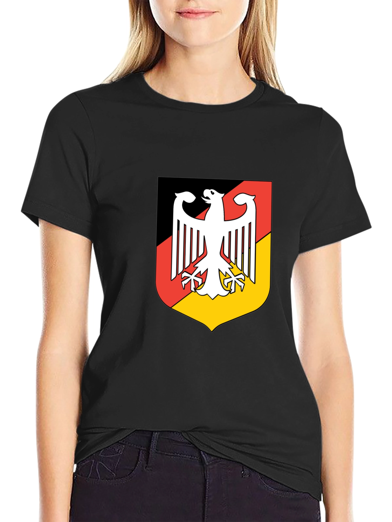 German Coat of Arms Graphic Black T-Shirt