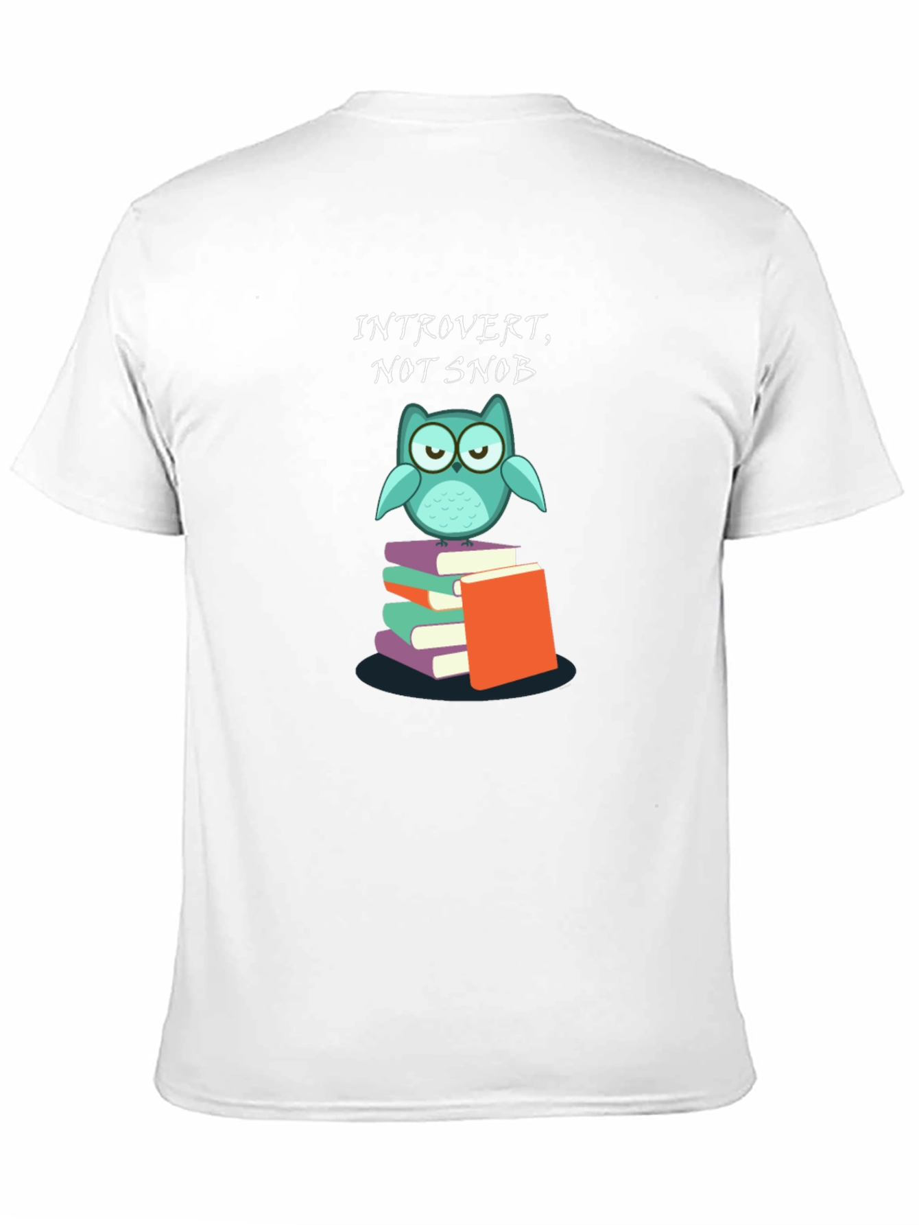 Introvert Not Snob Owl Books Graphic Tee