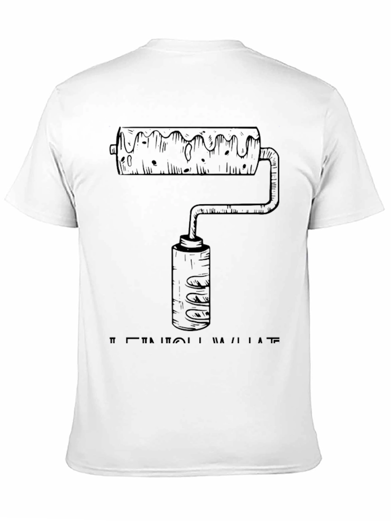 Paint Roller Graphic Tee - Artistic & Comfortable