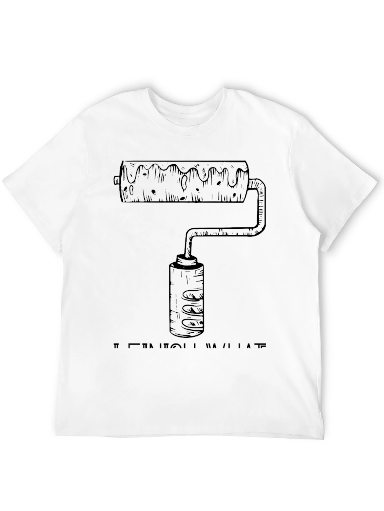 Paint Roller Graphic Tee - Artistic & Comfortable