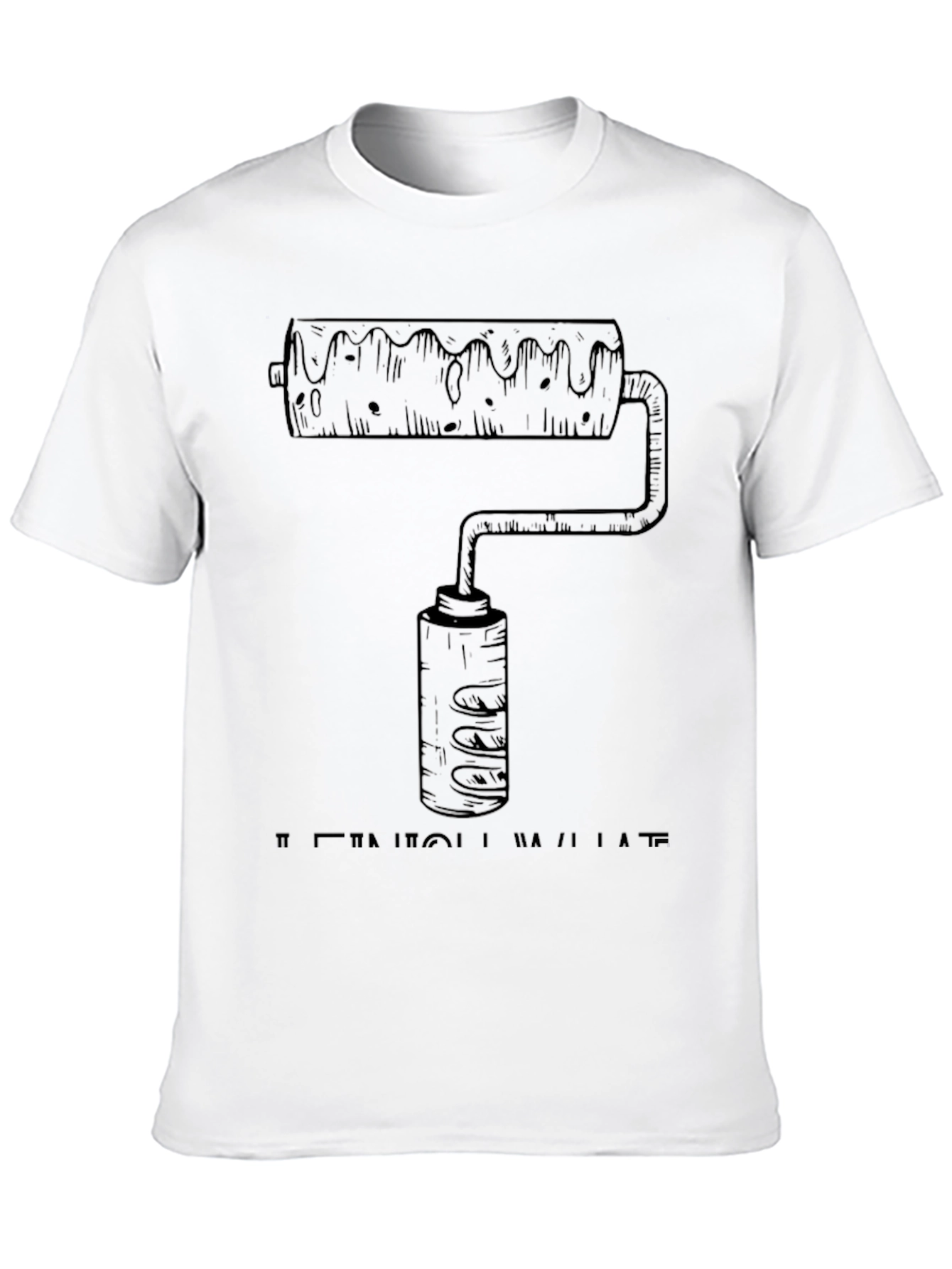 Paint Roller Graphic Tee - Artistic & Comfortable