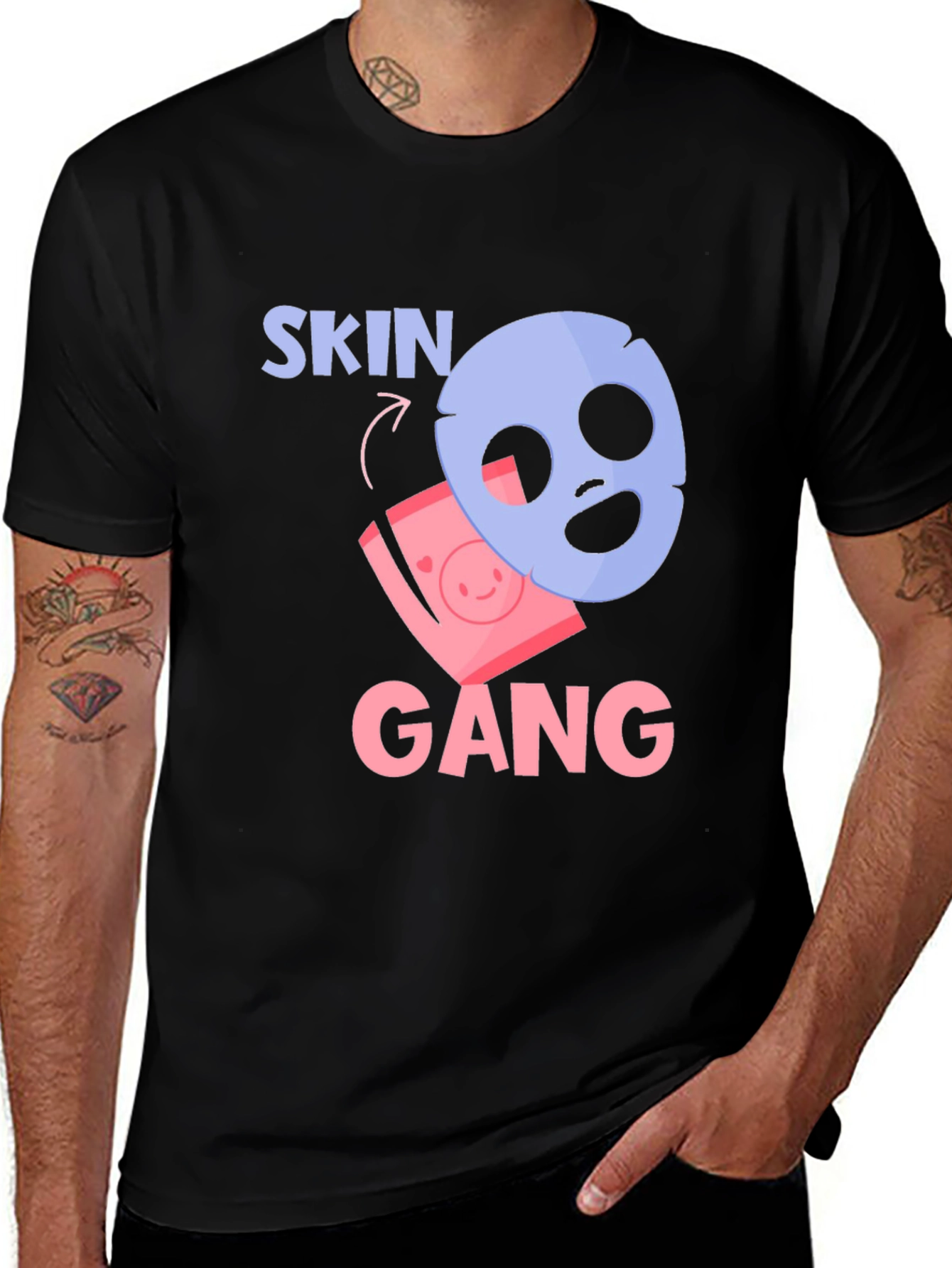 Skin Gang T-Shirt - Funny Beauty Mask Tee