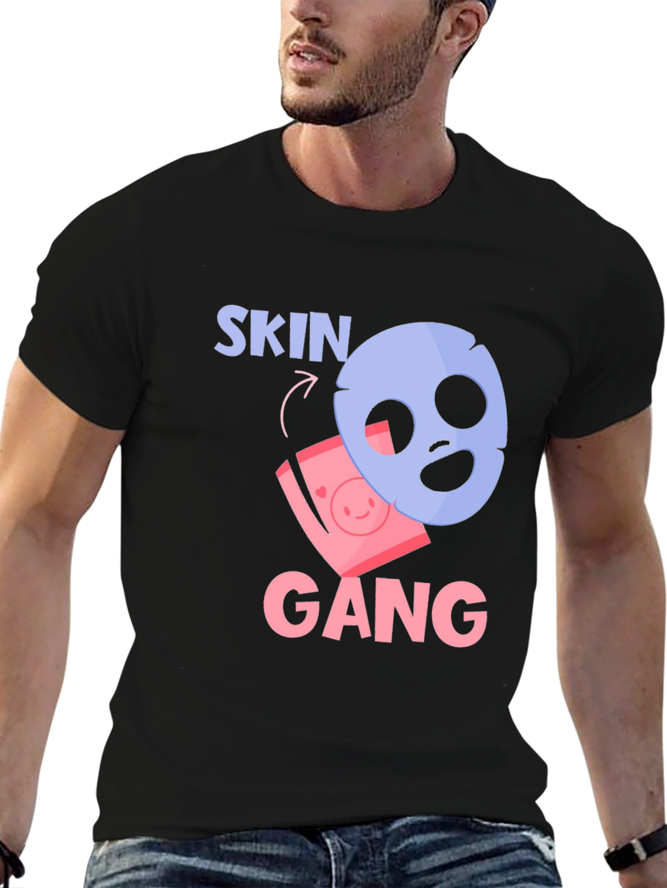Skin Gang T-Shirt - Funny Beauty Mask Tee