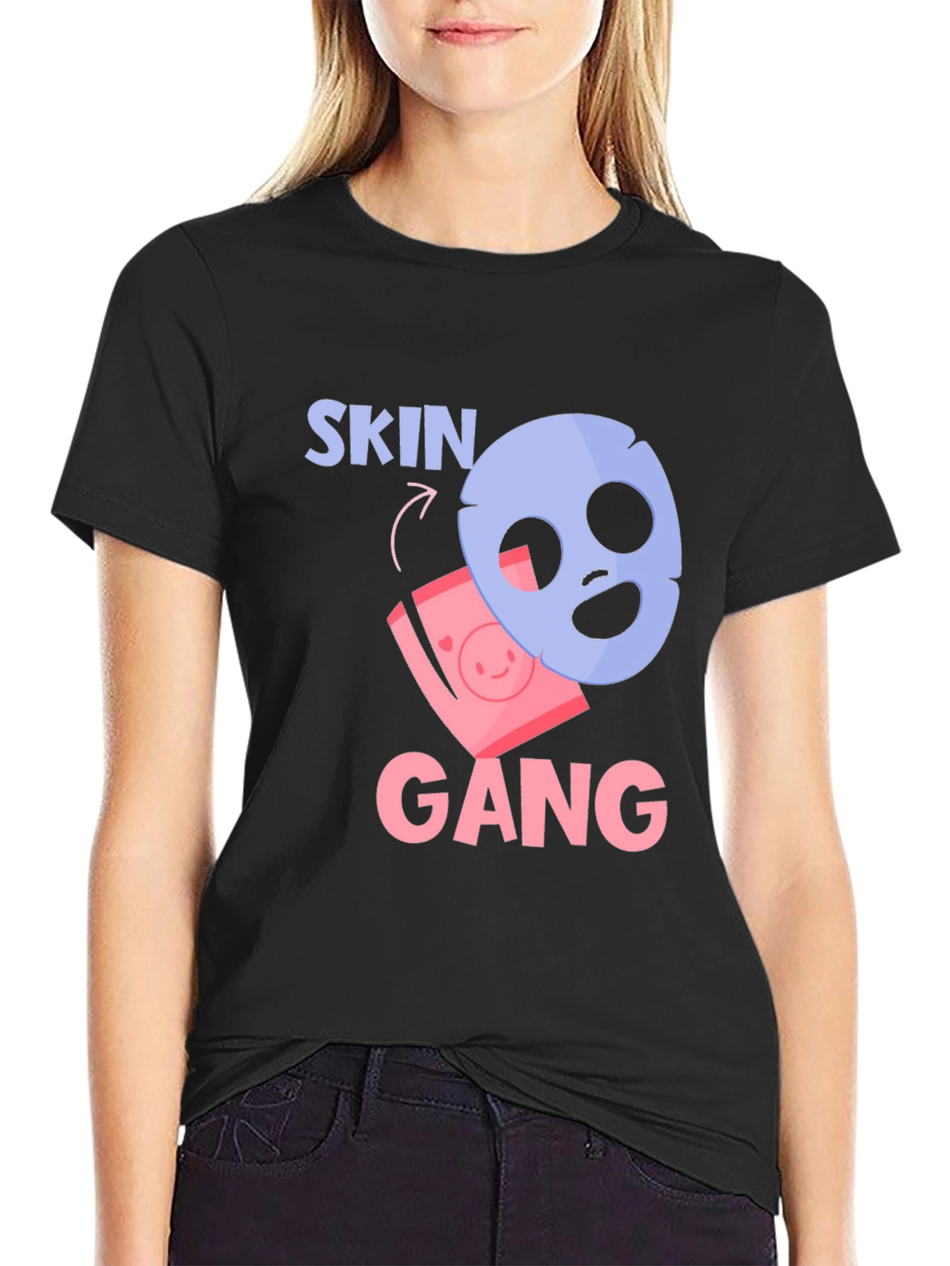 Skin Gang T-Shirt - Funny Beauty Mask Tee