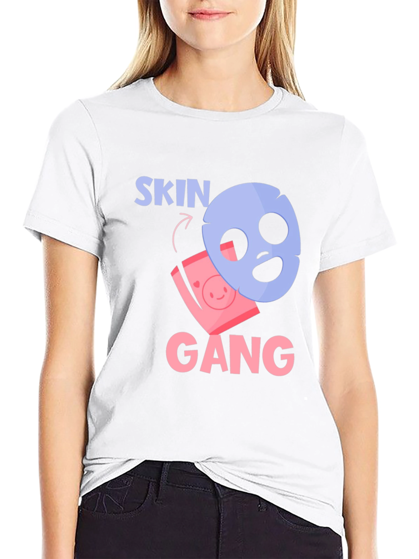 Skin Gang T-Shirt - Funny Beauty Mask Tee