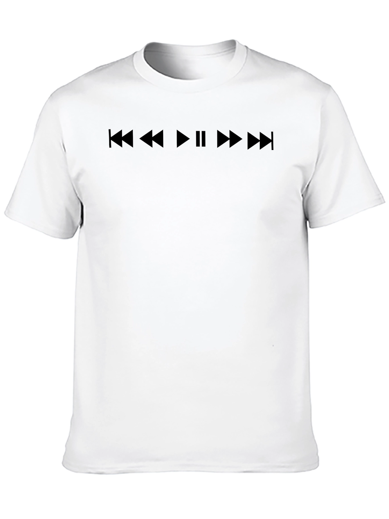 Music Player T-Shirt - Black Graphic Tee