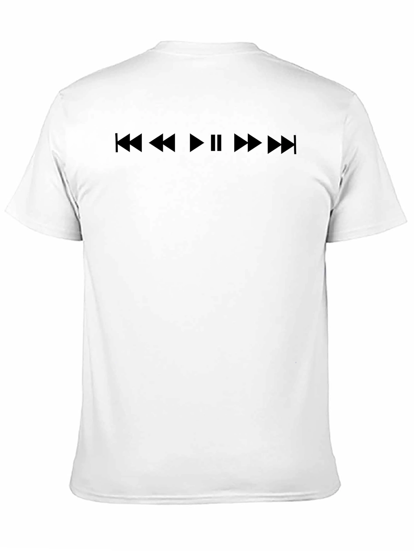 Music Player T-Shirt - Black Graphic Tee