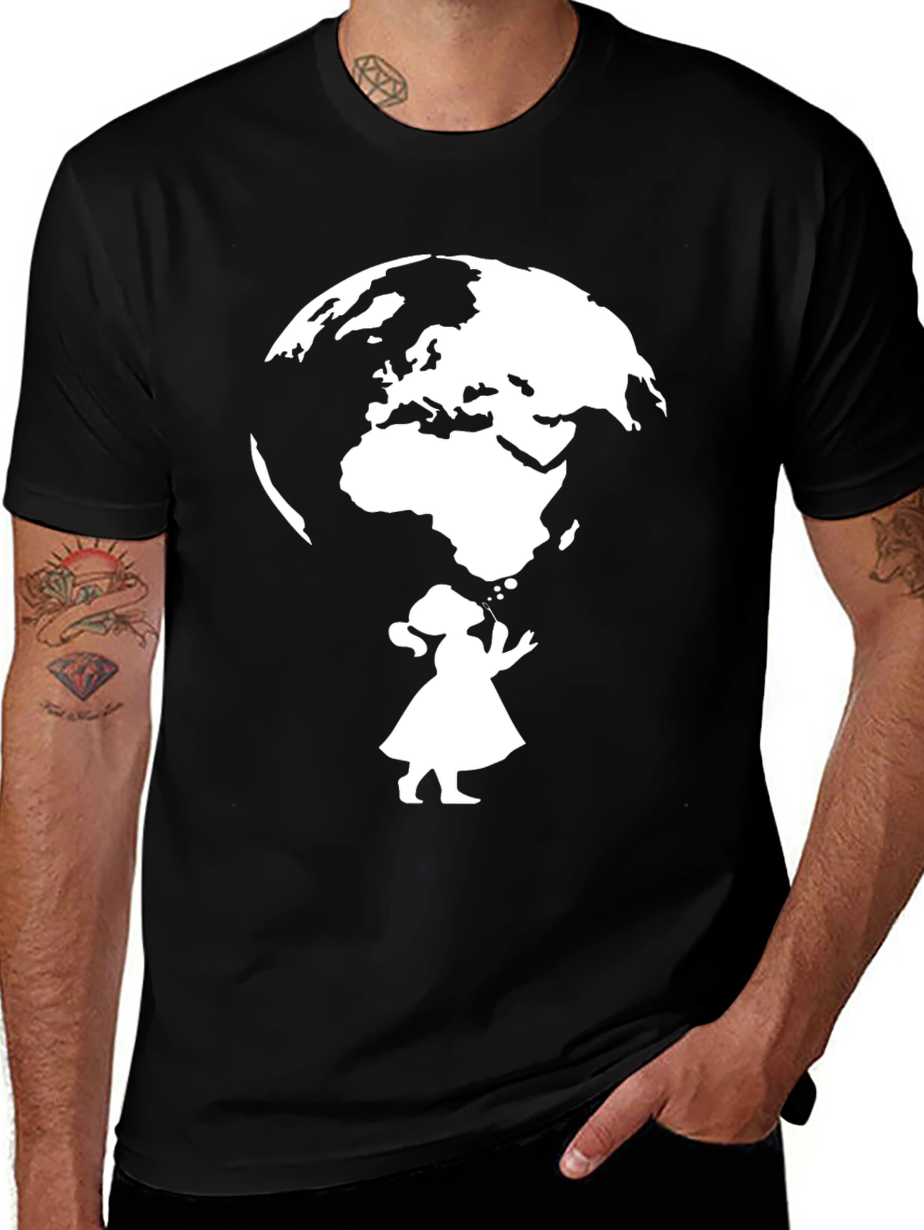 Globe Graphic Tee - World Peace T-Shirt