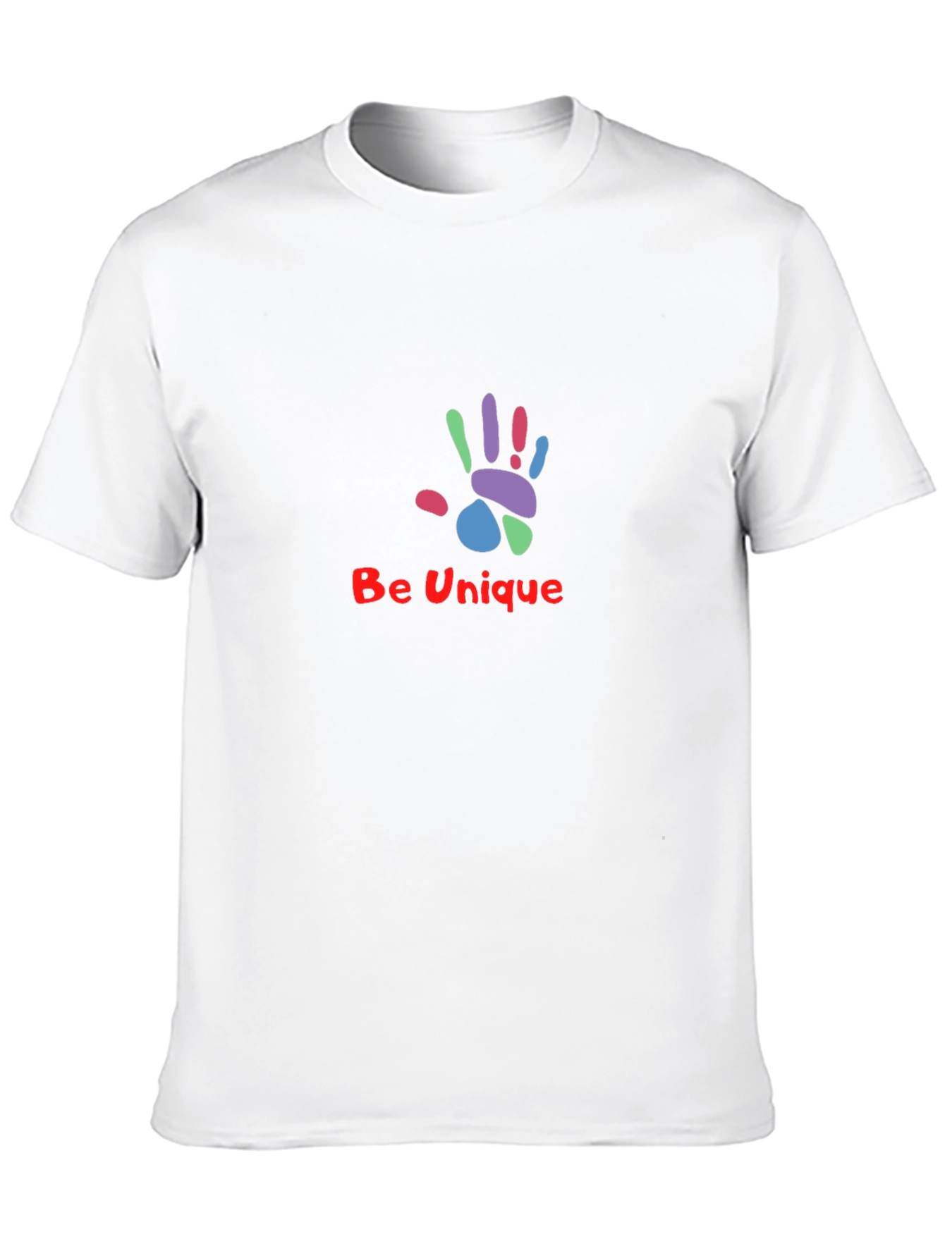 Unique Handprint Graphic Tee - Stylish Black T-Shirt