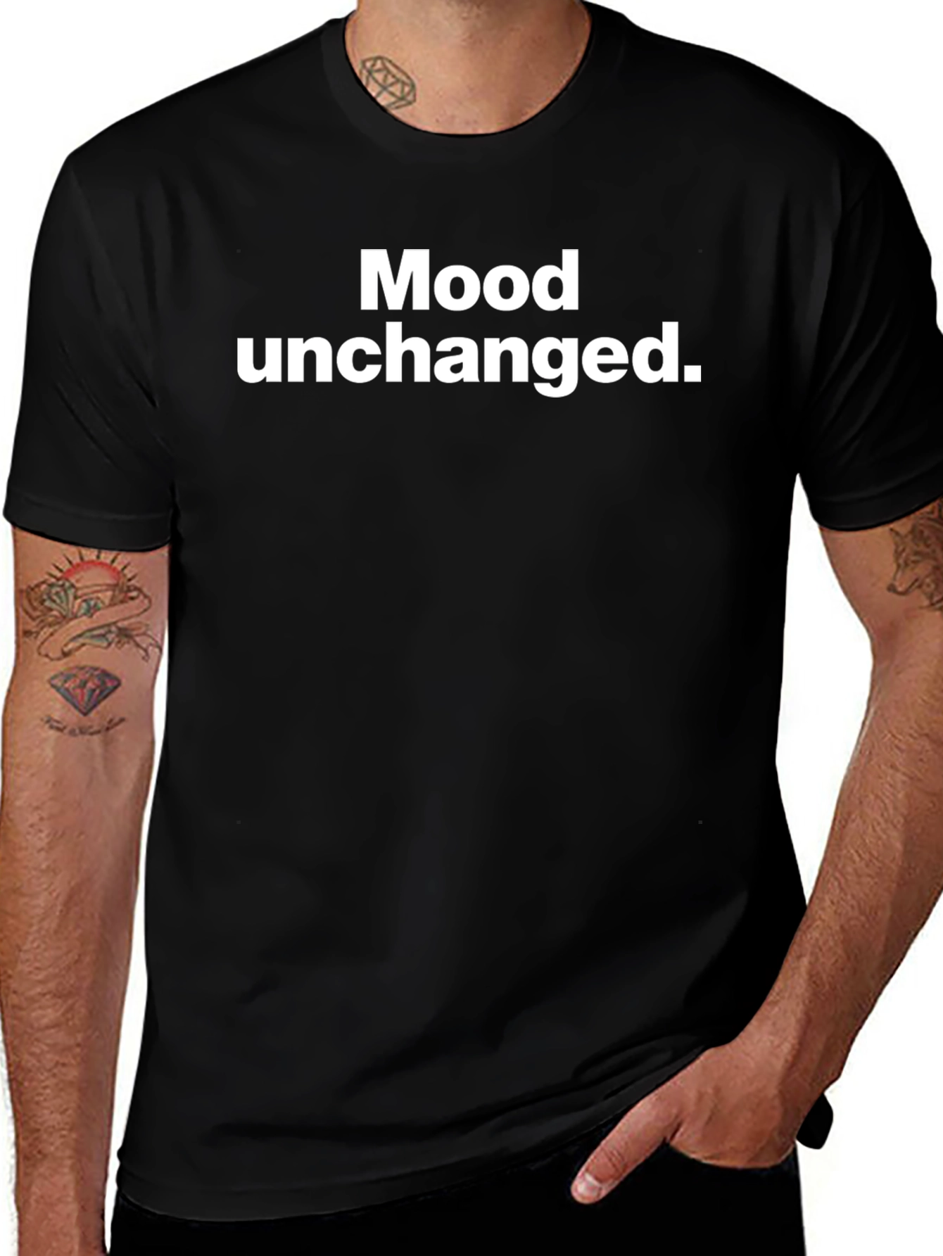 Mood Unchanged T-Shirt - Classic Black Tee