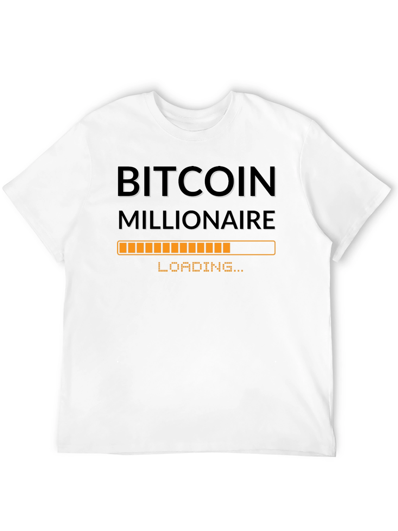 Bitcoin Millionaire Loading - Black T-Shirt