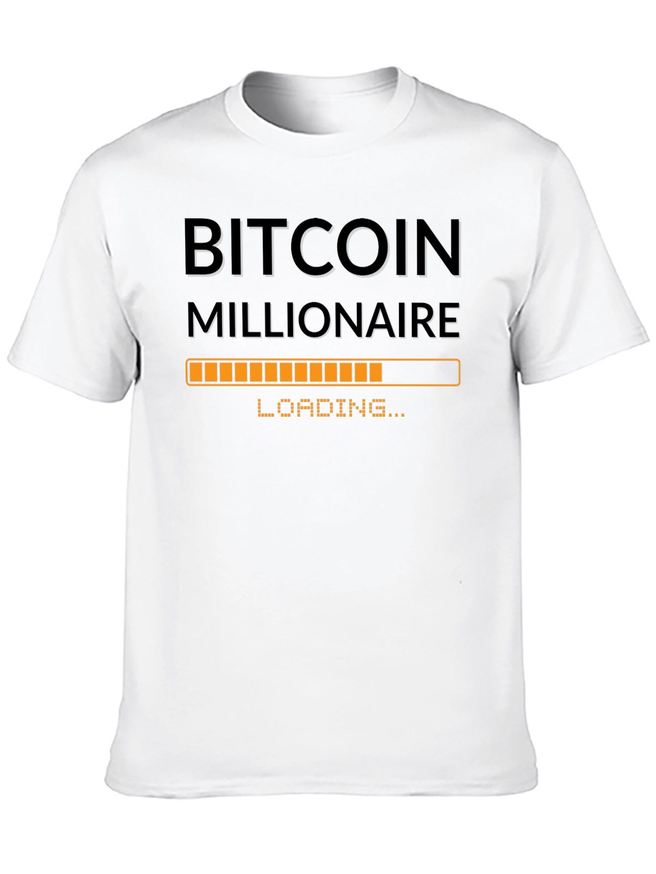 Bitcoin Millionaire Loading - Black T-Shirt