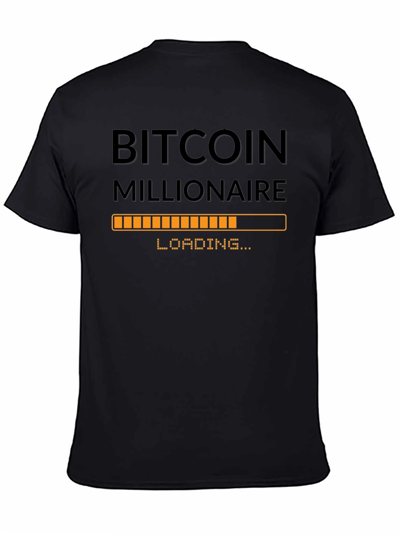 Bitcoin Millionaire Loading - Black T-Shirt