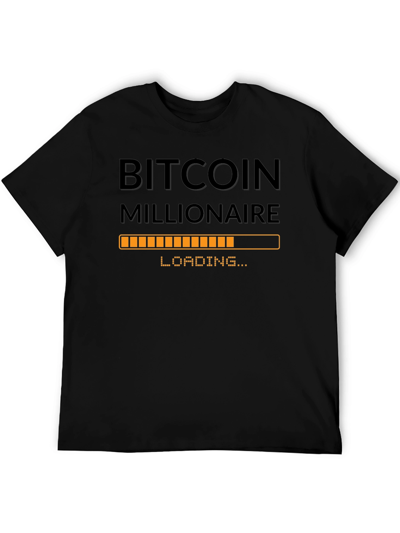 Bitcoin Millionaire Loading - Black T-Shirt