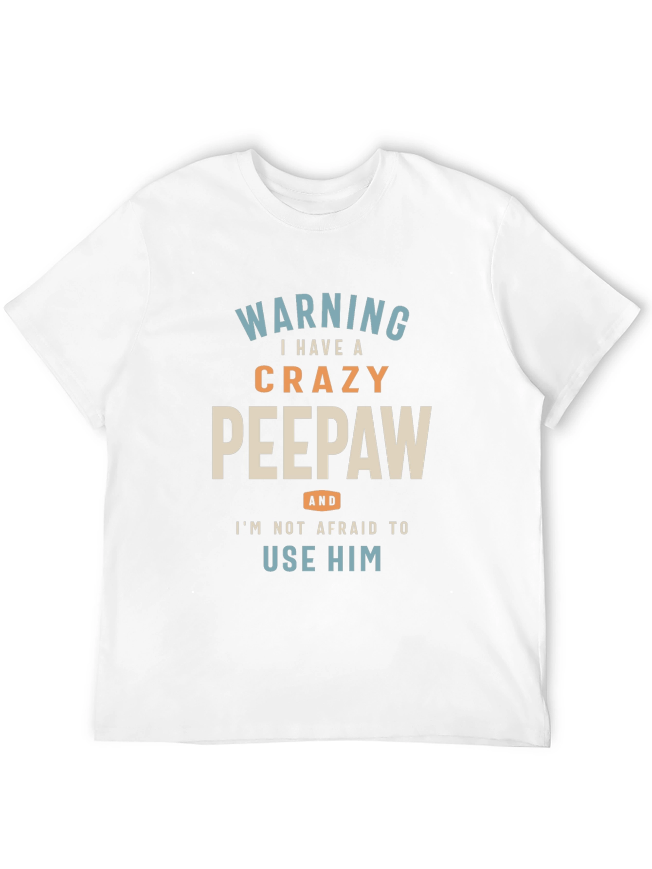 Crazy Peepaw Graphic Tee - Perfect Grandfather Gift
