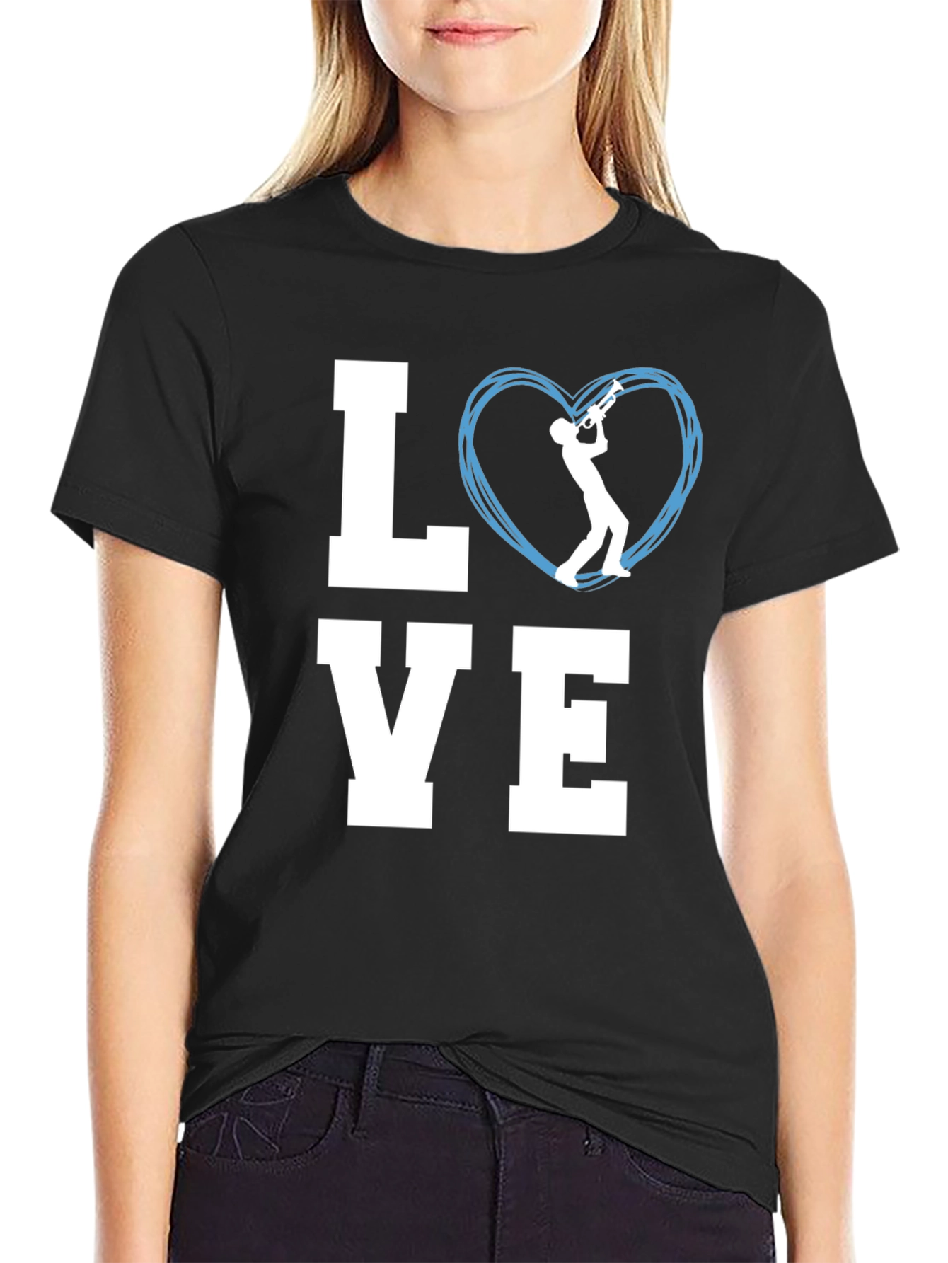 Love Trumpet Musician Graphic Tee