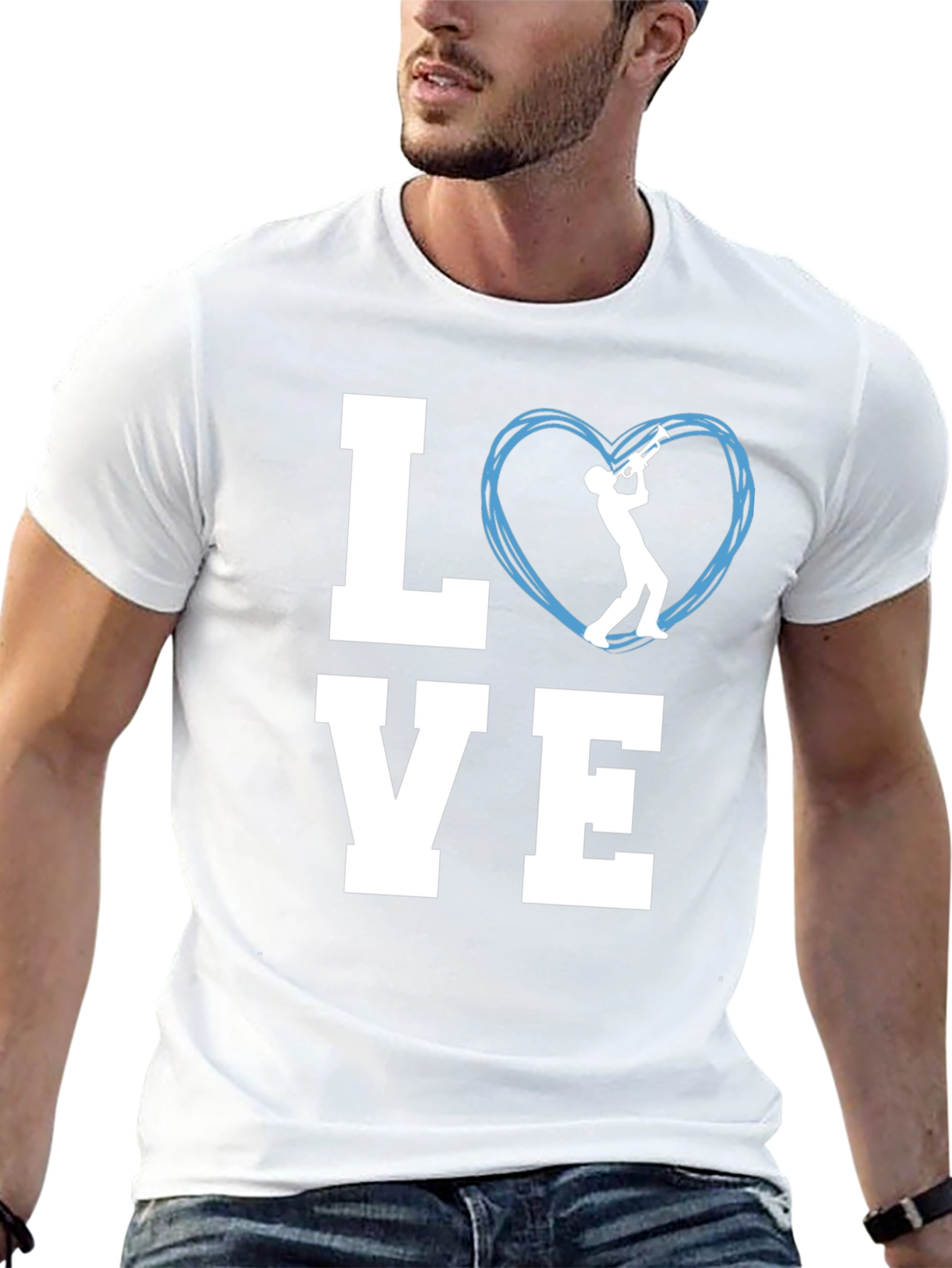 Love Trumpet Musician Graphic Tee