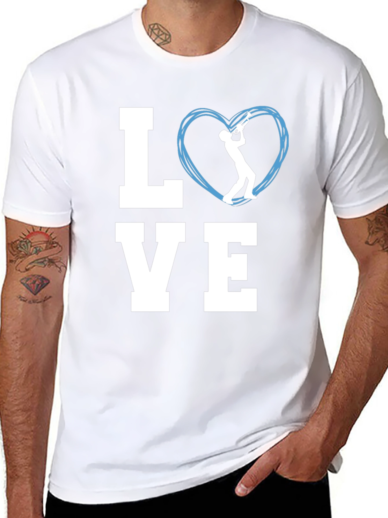 Love Trumpet Musician Graphic Tee