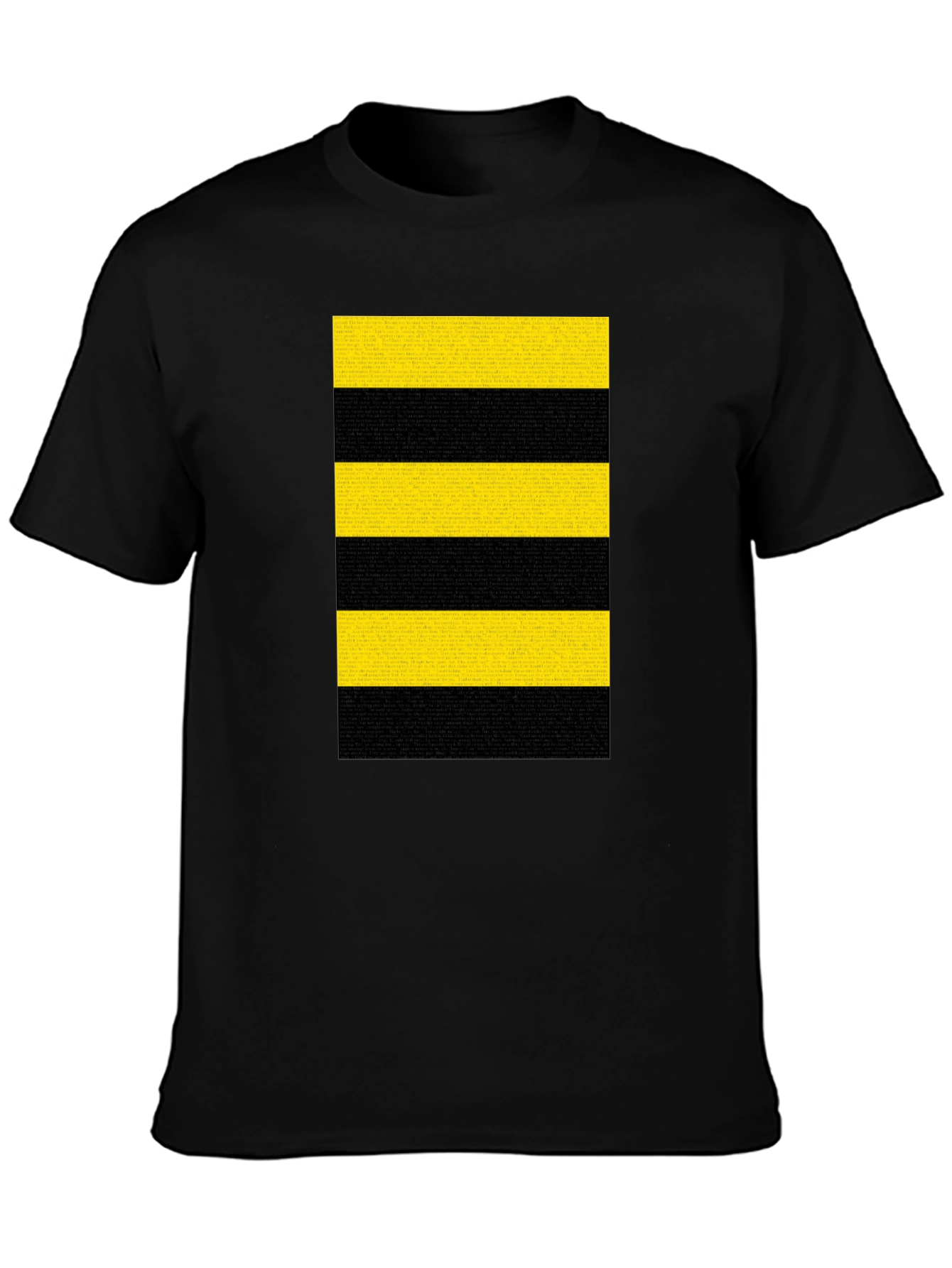Striped T-Shirt - Bold Black and Yellow Design