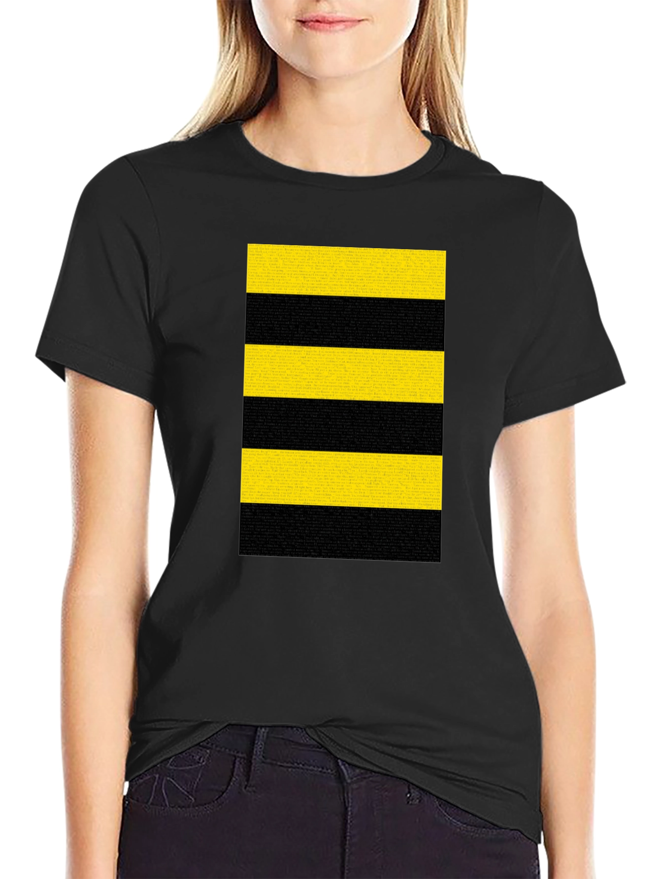 Striped T-Shirt - Bold Black and Yellow Design